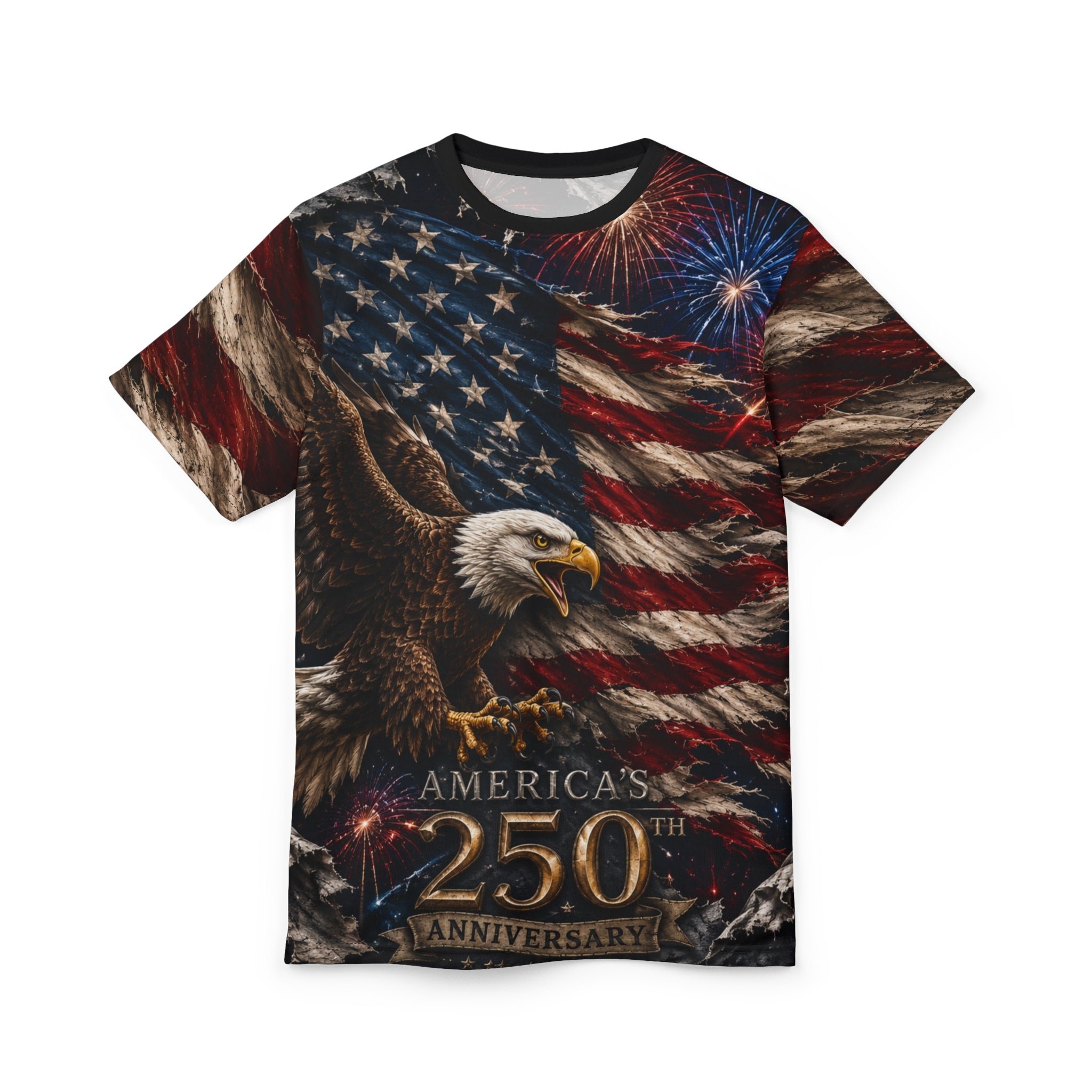 Americas 250th Unisex Cut and Sew Tee (AOP)