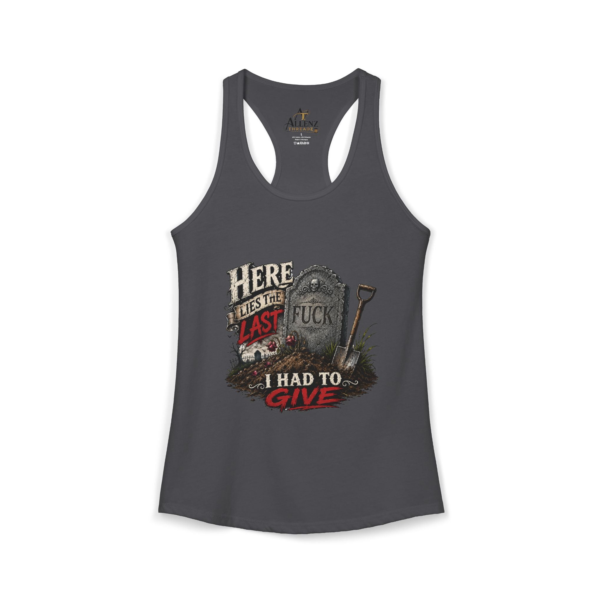 Here Lies Funny Women's Ideal Racerback Tank