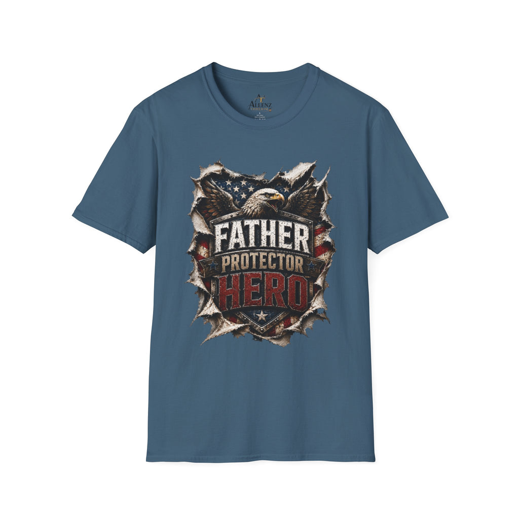 Father Protector Hero Unisex Softstyle T-Shirt