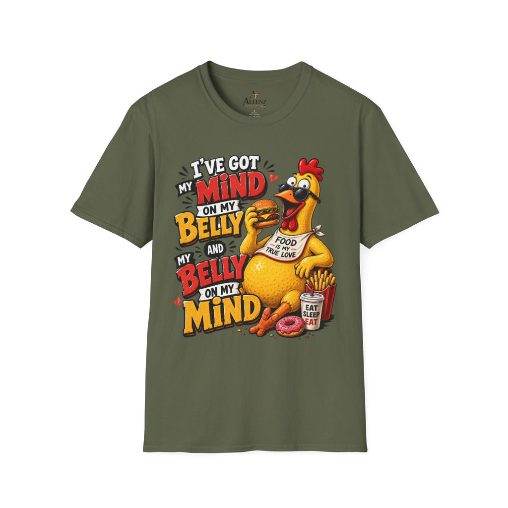 I've Got my Mind on My Belly Unisex Softstyle T-Shirt