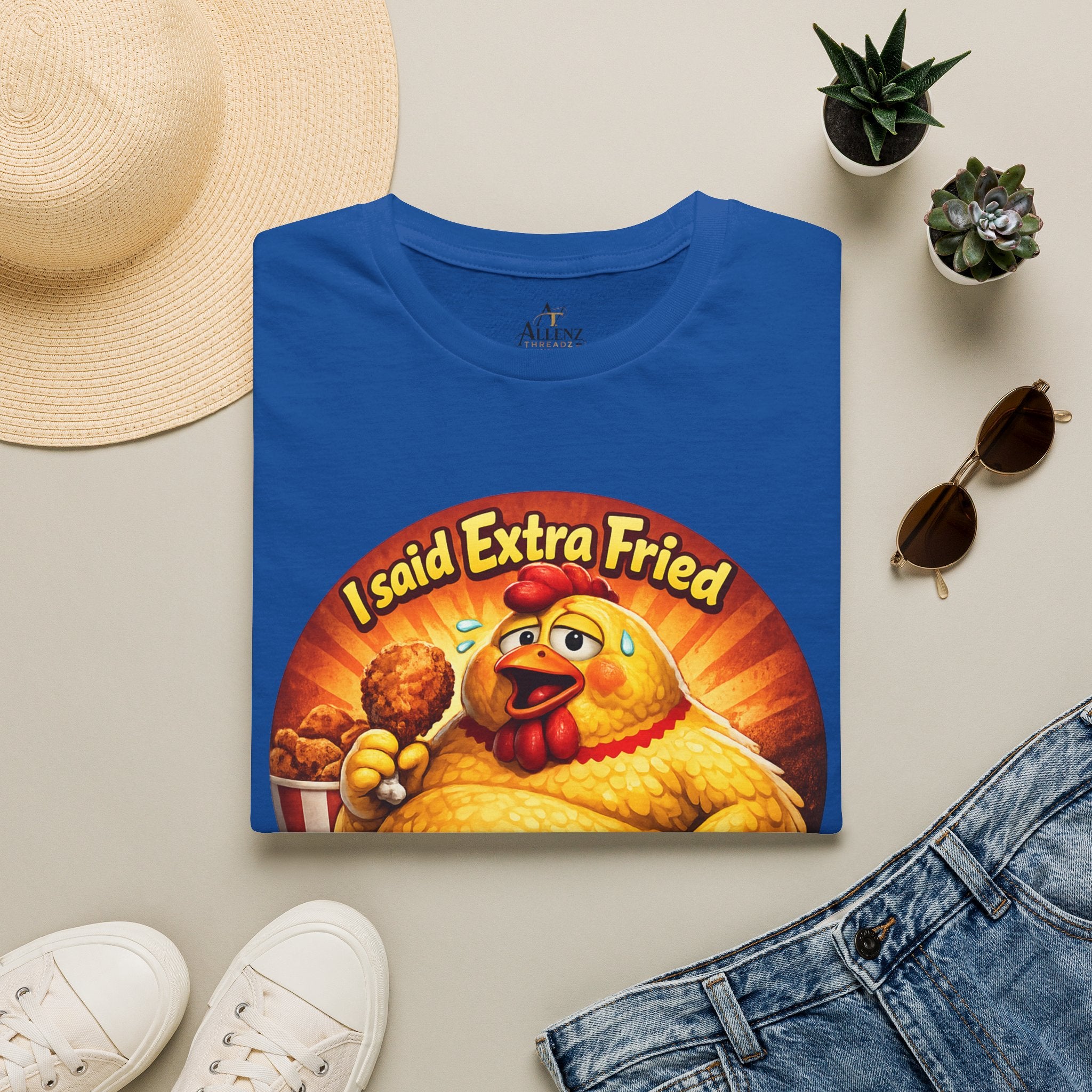 🍗 “I Said Extra Fried, Not Exercise!” 🍗