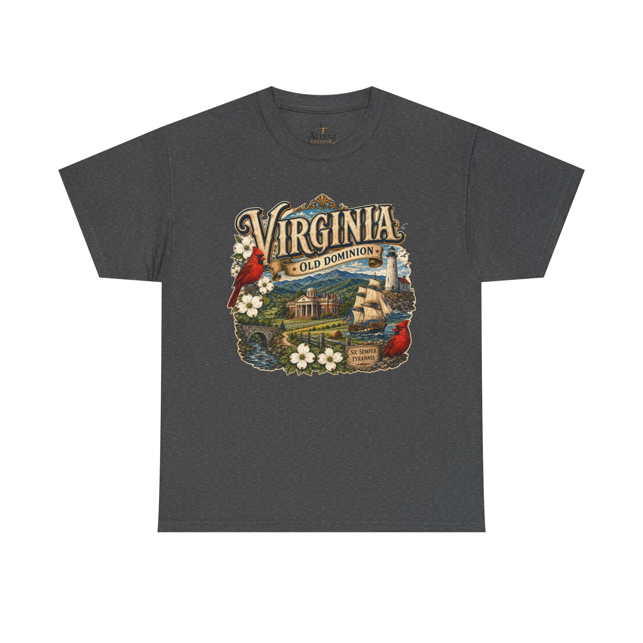 Unisex Heavy Cotton Tee Virginia – Timeless Beauty of the Old Dominion 🚢🕊️
