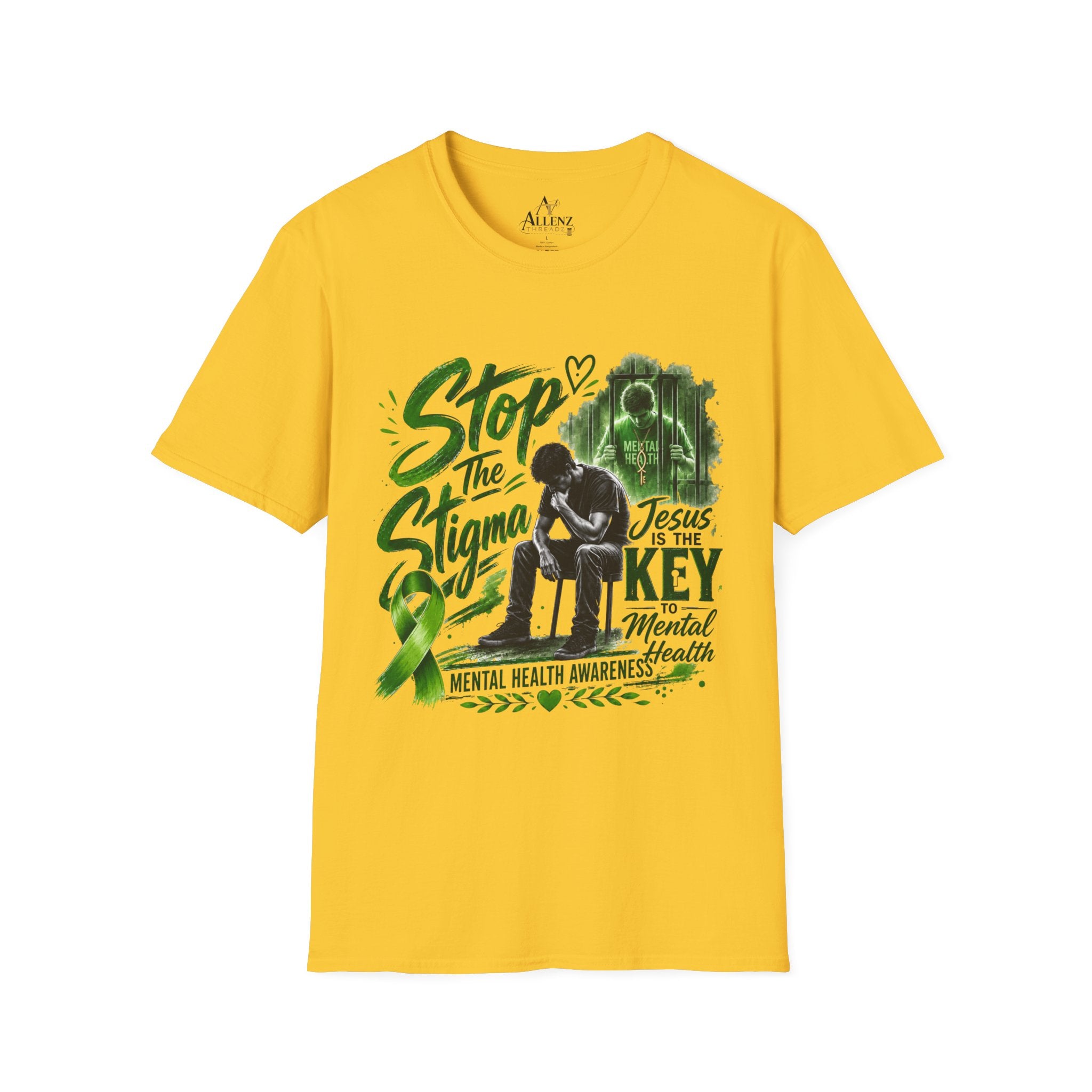 Mental Health Awareness T-Shirt — "Stop the Stigma" Christian Support Tee
