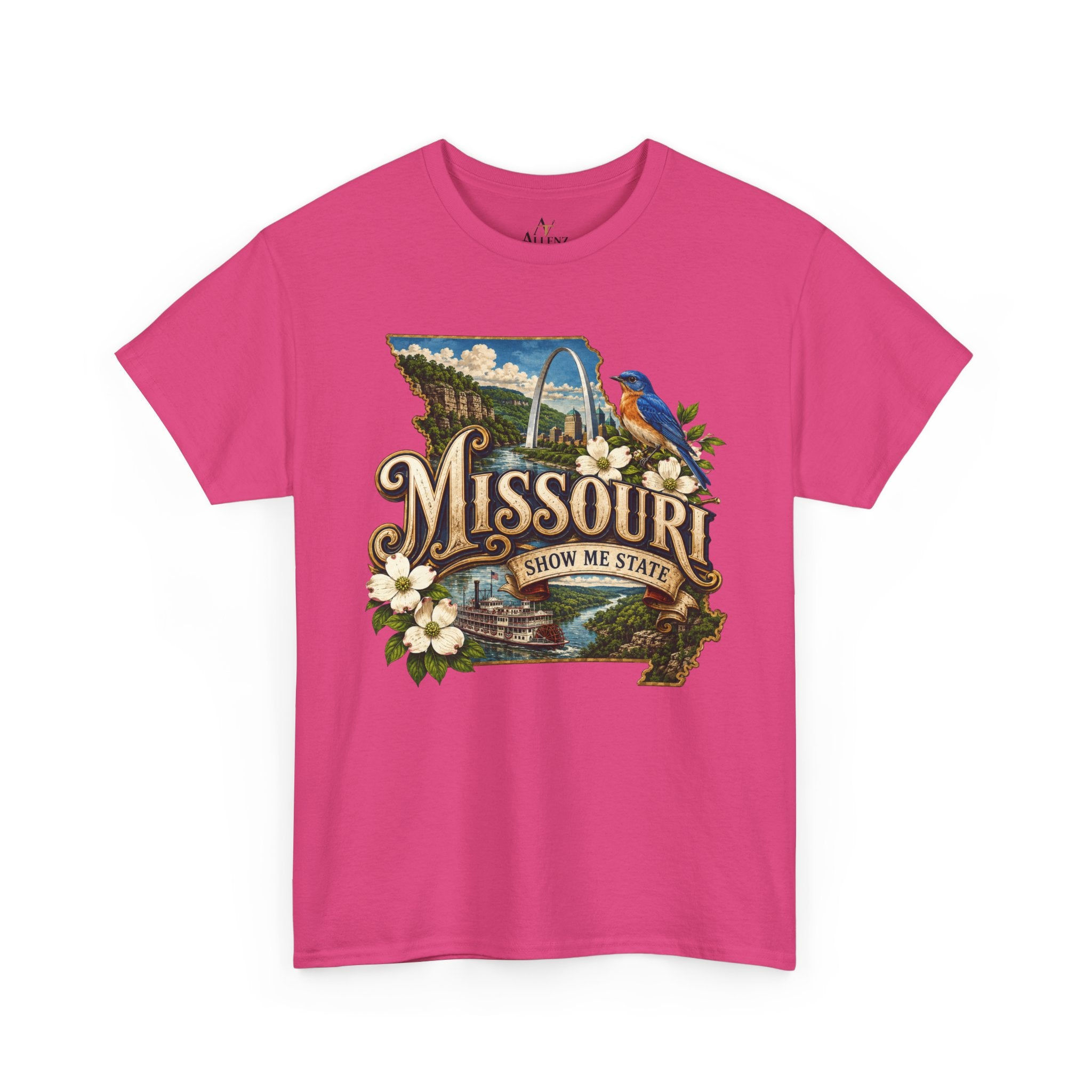 Unisex Heavy Cotton Tee🌊 Missouri – River Heritage and Heartland Beauty 🌊