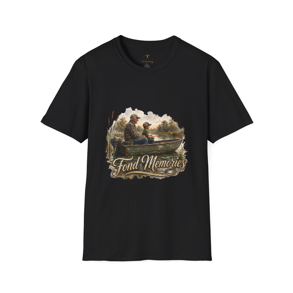 Grandpa and Grandson Fishing Unisex Softstyle T-Shirt