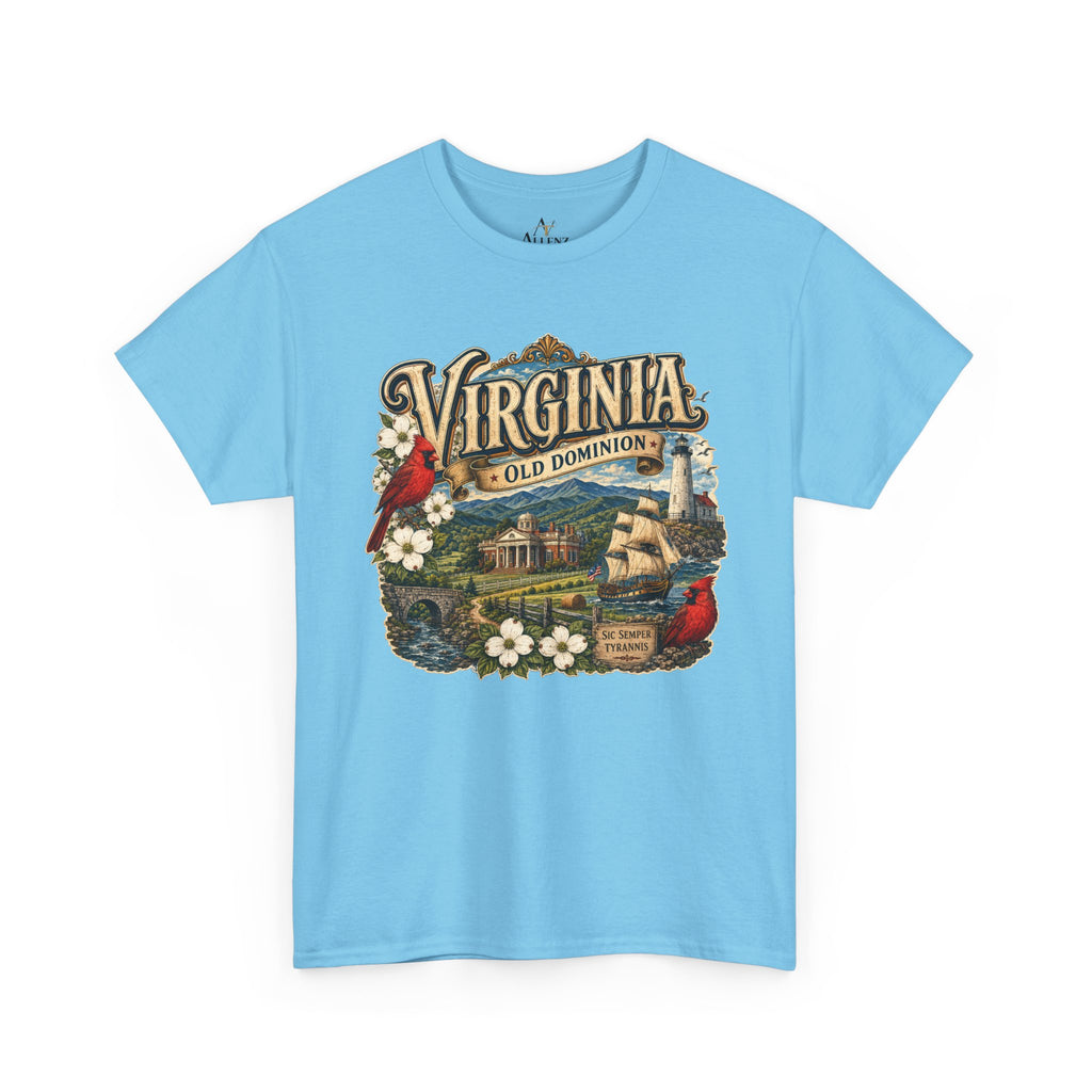 Unisex Heavy Cotton Tee Virginia – Timeless Beauty of the Old Dominion 🚢🕊️