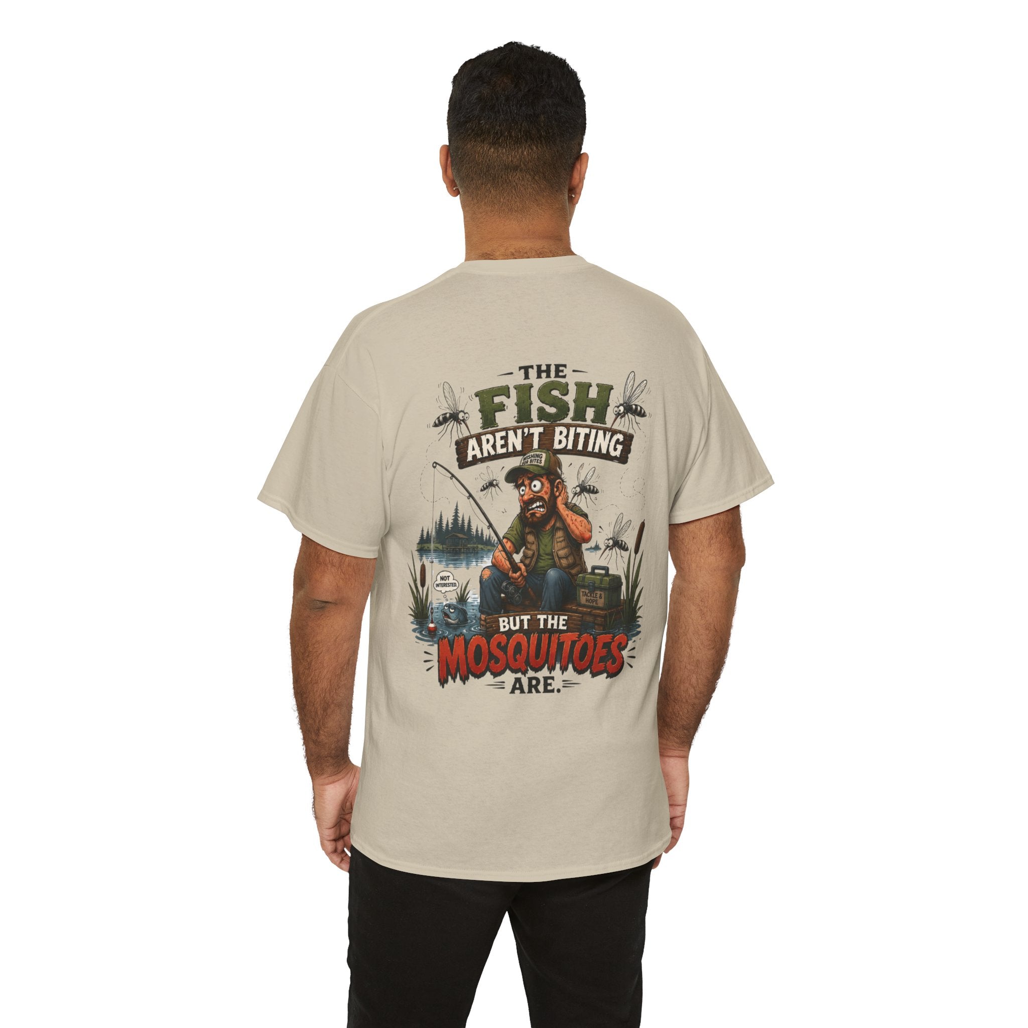 The Fish Ain't Biting Unisex Heavy Cotton Tee