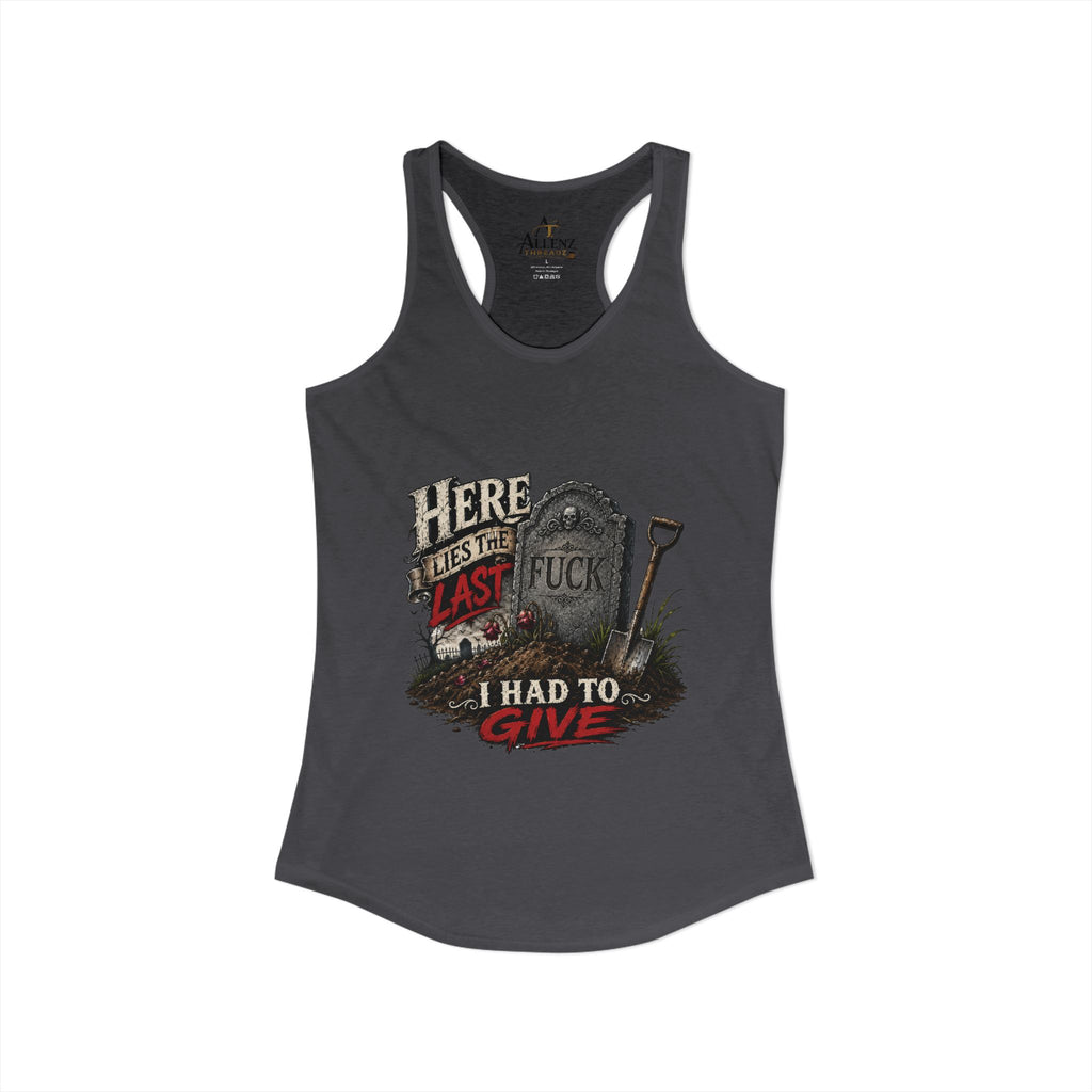 Here Lies Funny Women's Ideal Racerback Tank