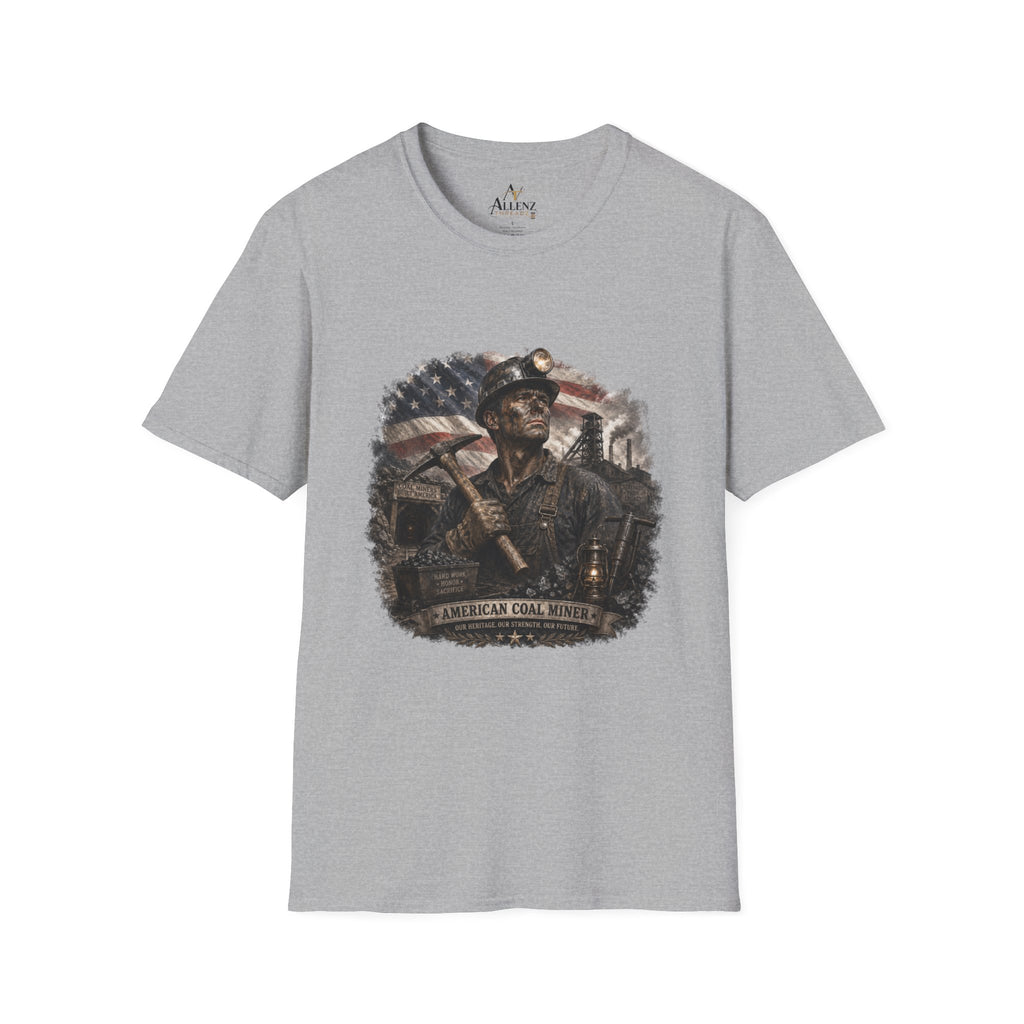 American Coal Miner Unisex Softstyle T-Shirt