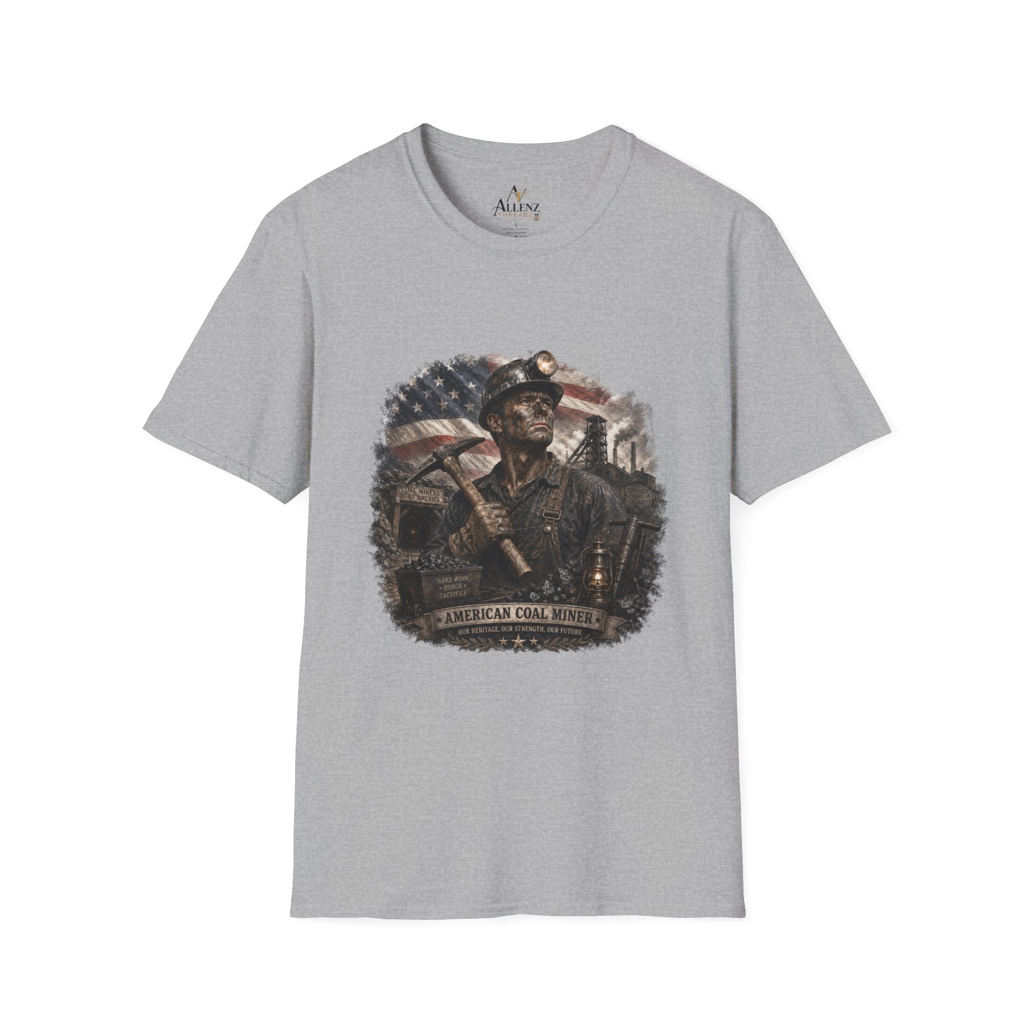 American Coal Miner Unisex Softstyle T-Shirt