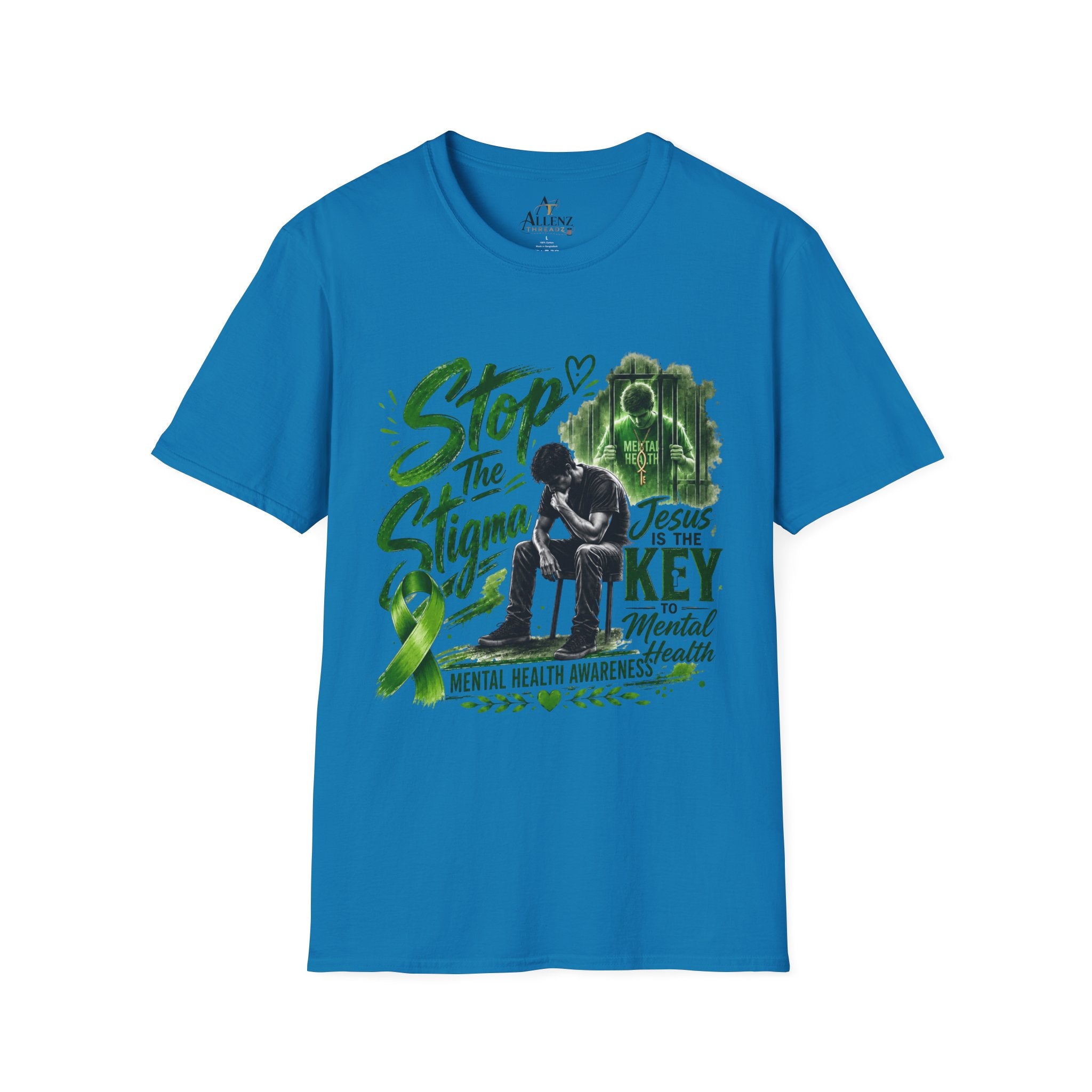 Mental Health Awareness T-Shirt — "Stop the Stigma" Christian Support Tee