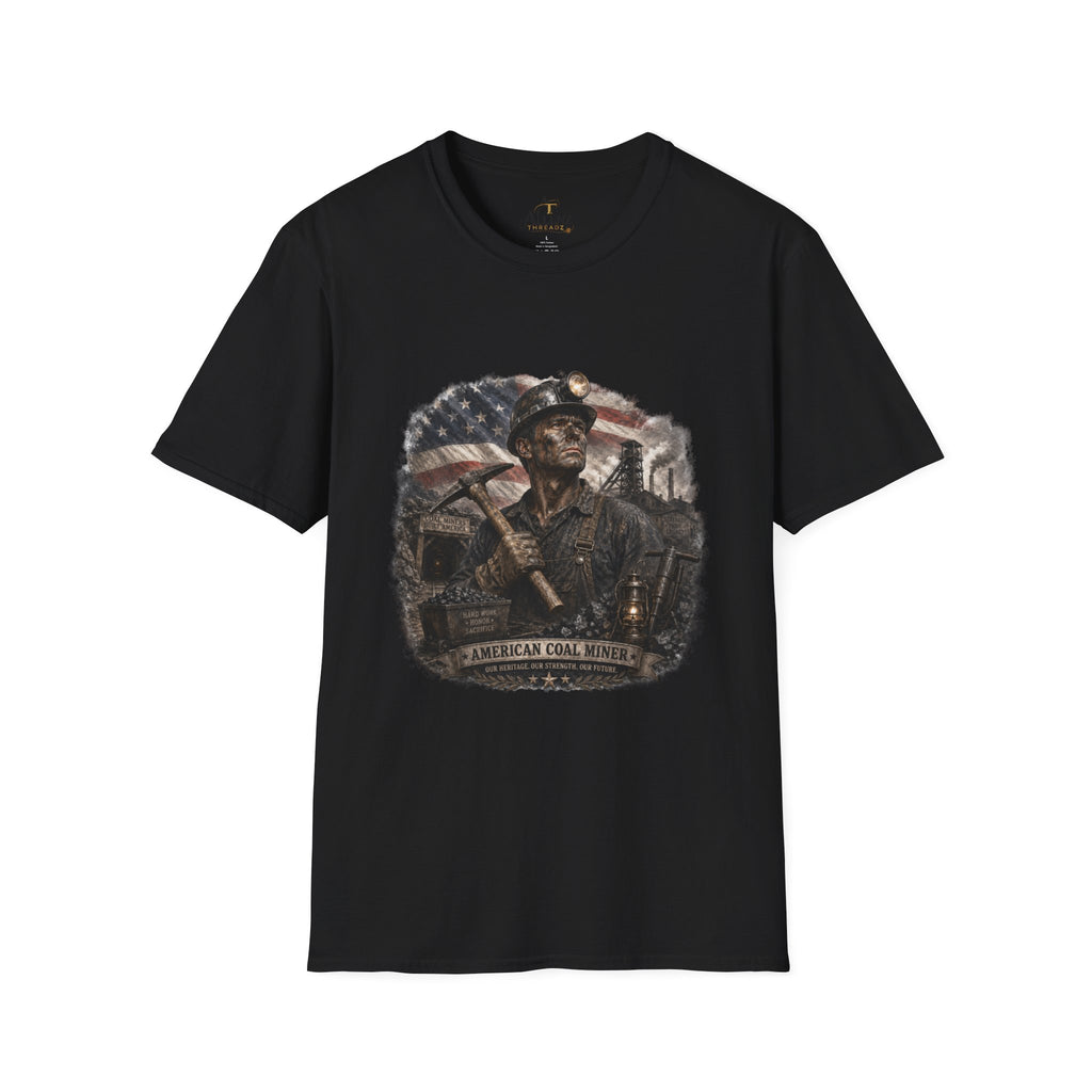 American Coal Miner Unisex Softstyle T-Shirt