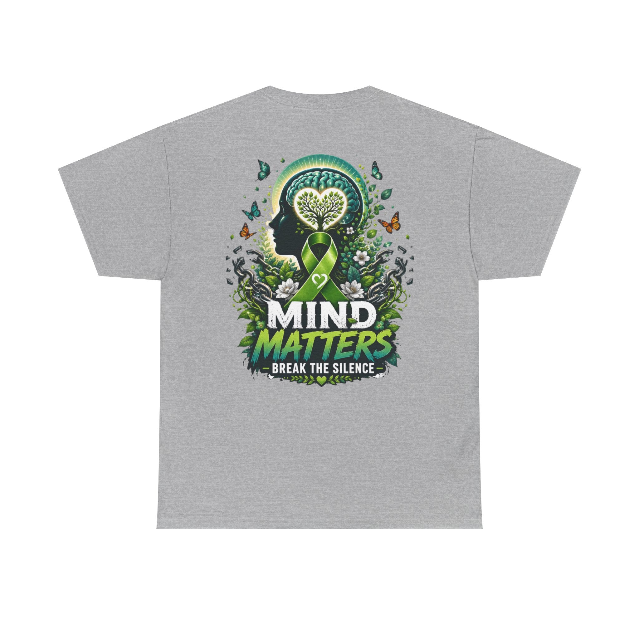 Break the Silence Mental Health Unisex Heavy Cotton Tee