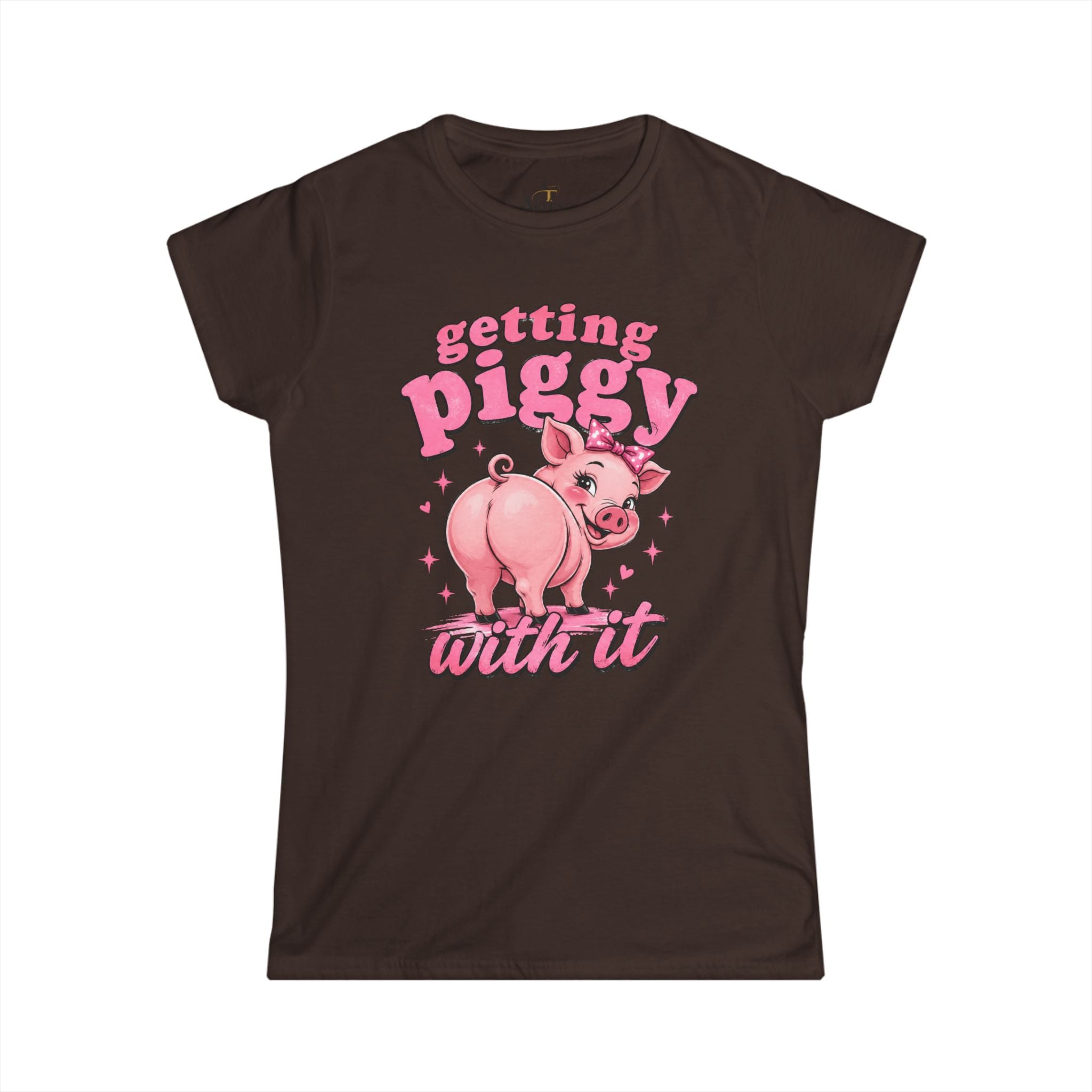 Women's Softstyle Tee   (Getting Piggy with it)