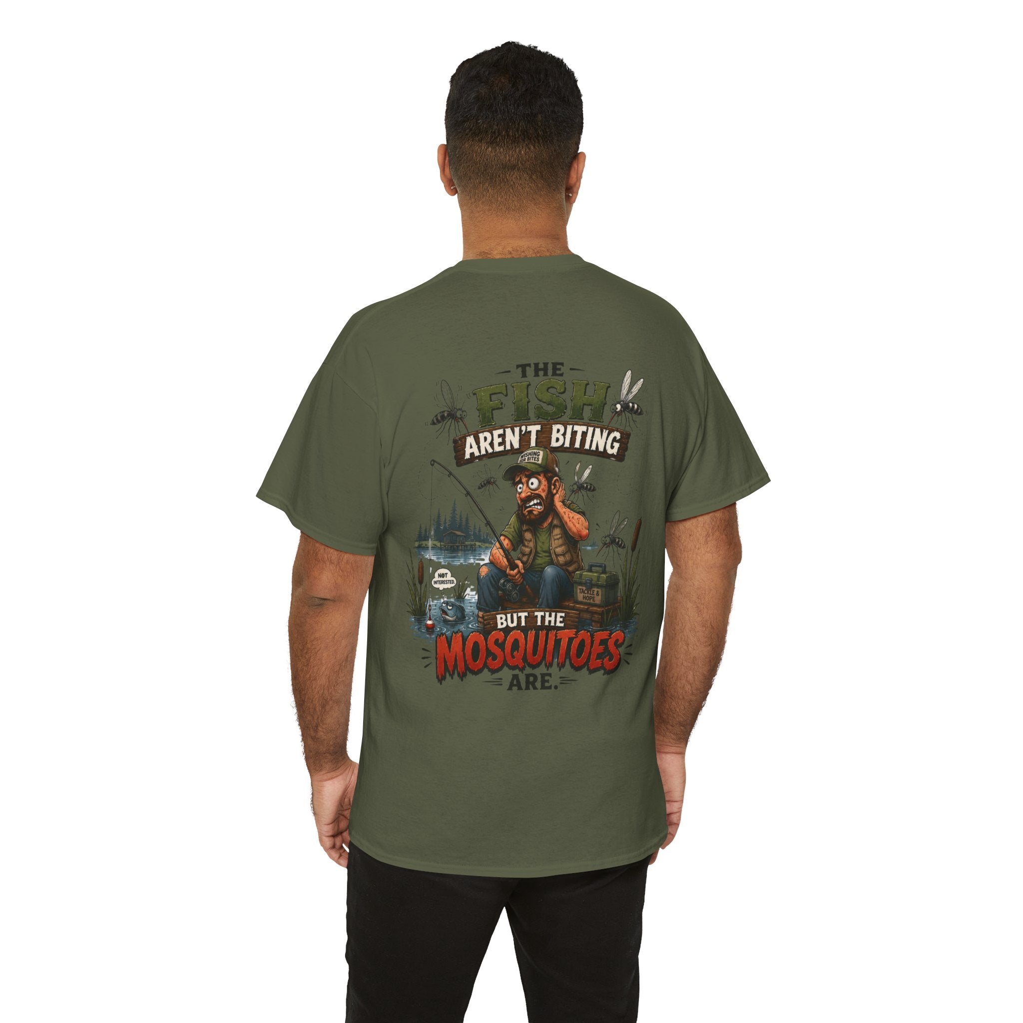 The Fish Ain't Biting Unisex Heavy Cotton Tee