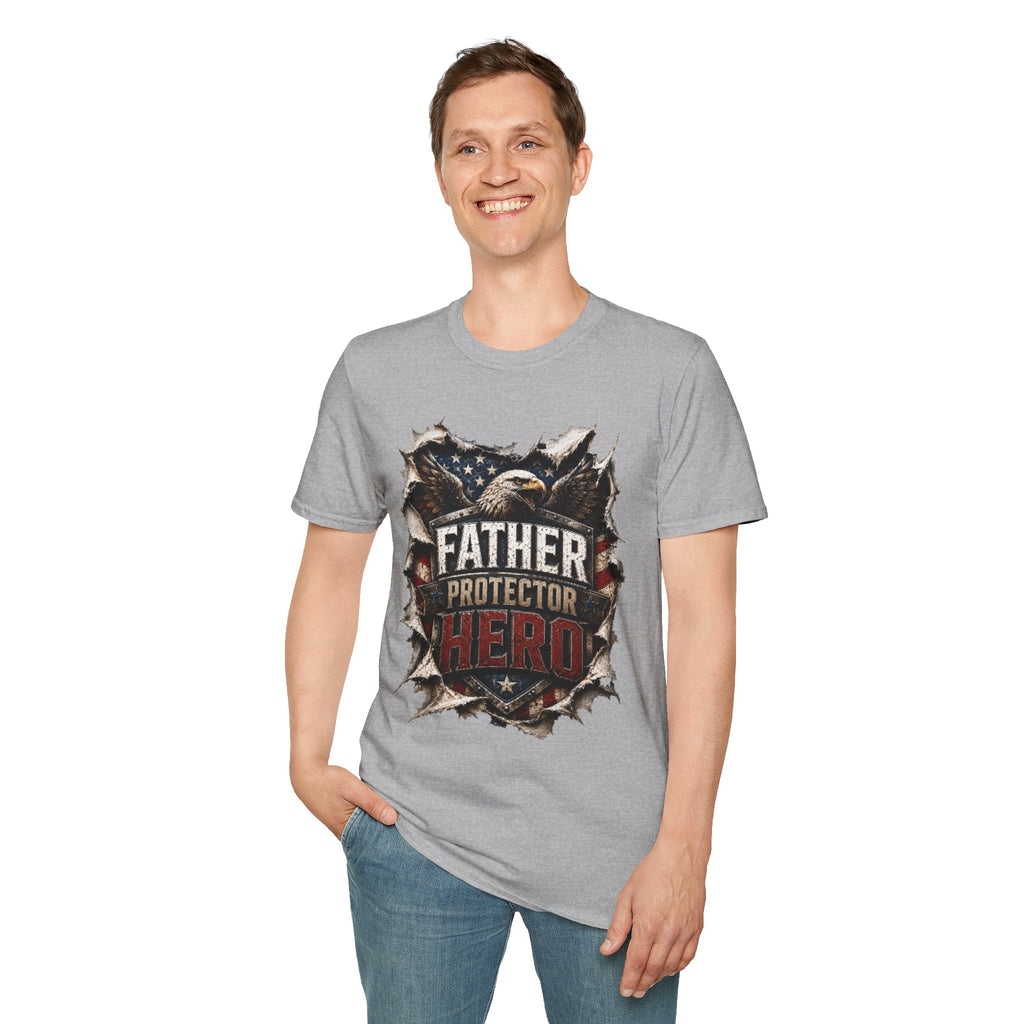 Father Protector Hero Unisex Softstyle T-Shirt
