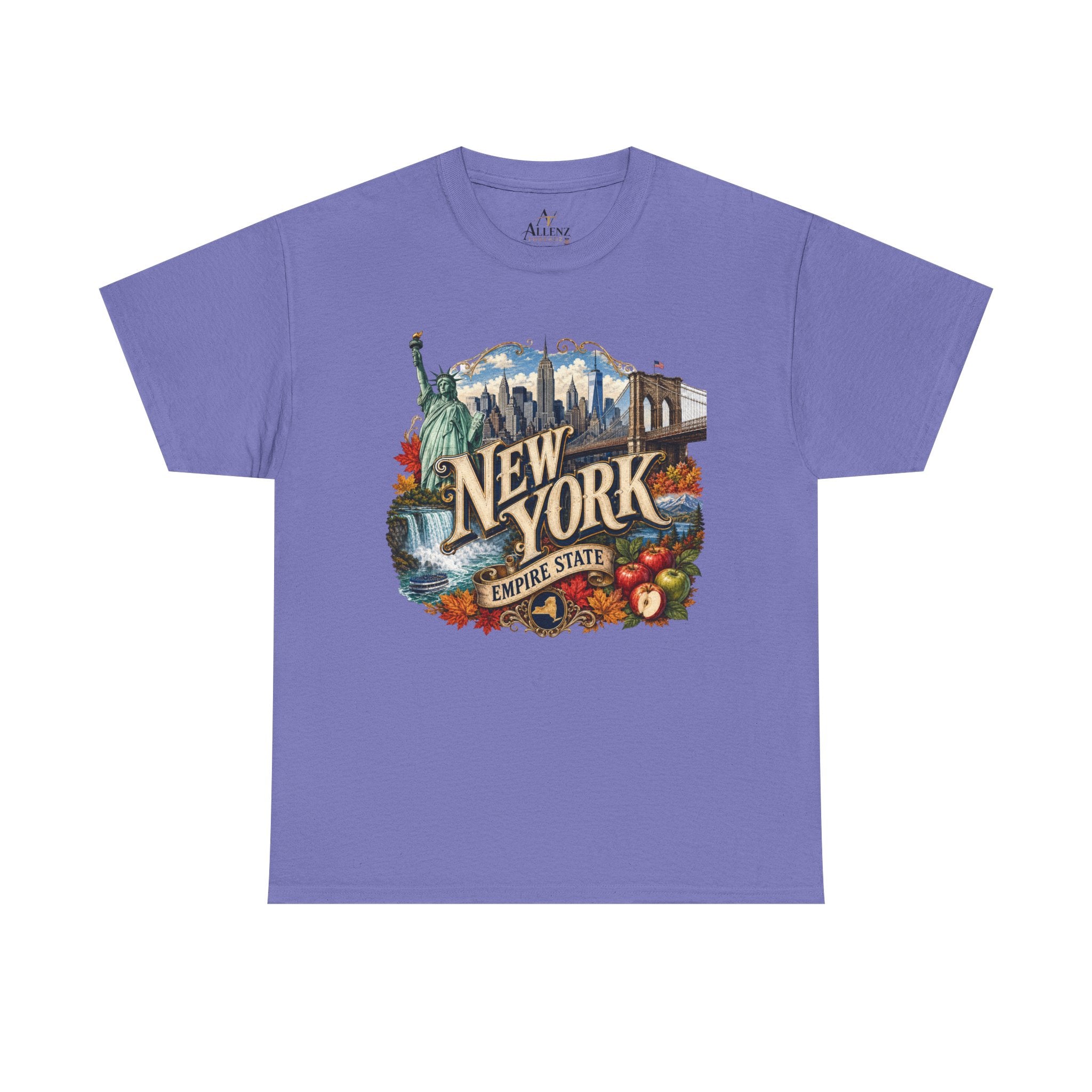 Unisex Heavy Cotton Tee🗽 New York – Empire State Energy and Natural Wonder 🍎🌆