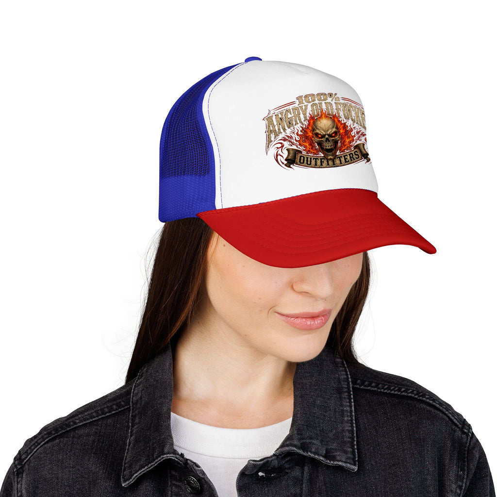 Foam Trucker Hat. 100% angry old man.