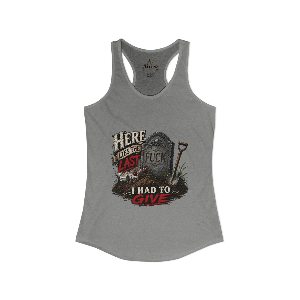 Here Lies Funny Women's Ideal Racerback Tank