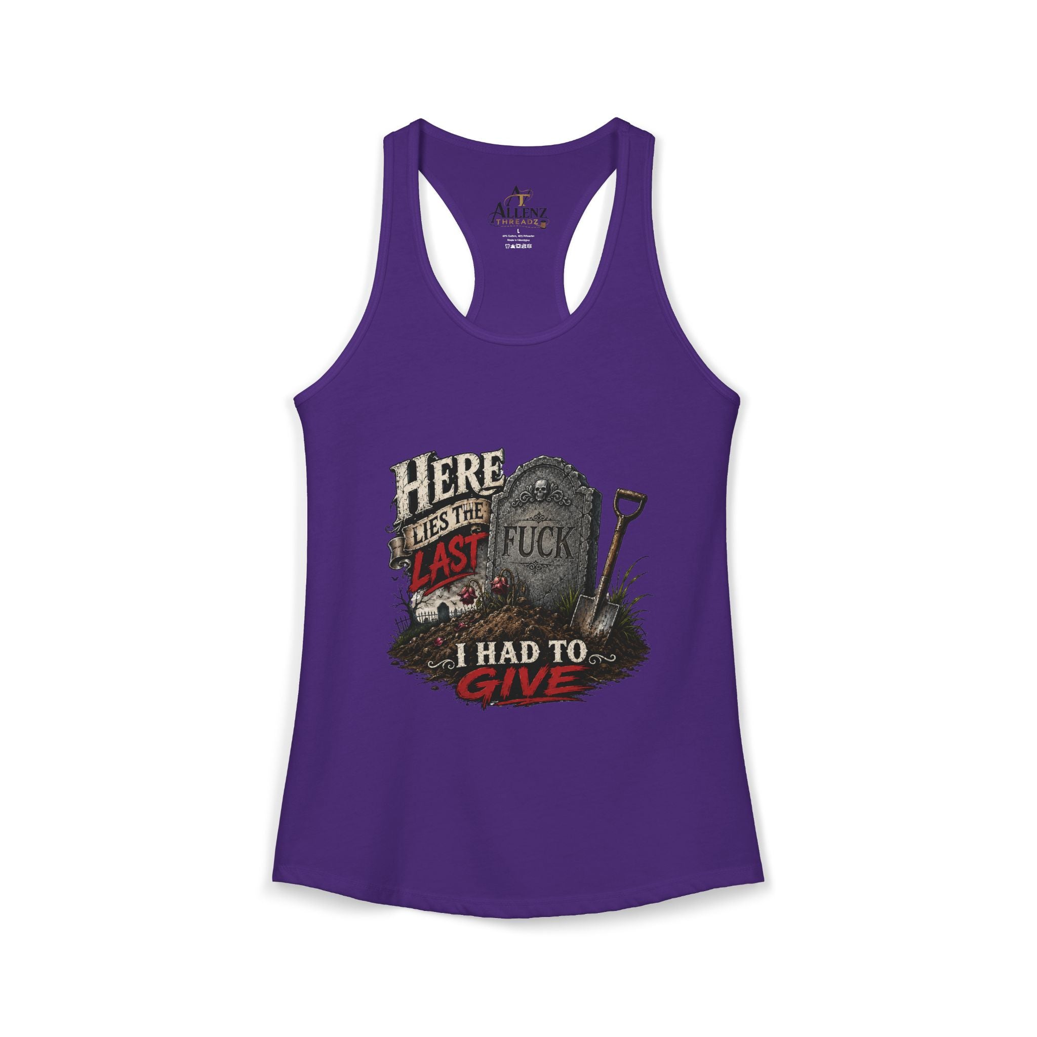 Here Lies Funny Women's Ideal Racerback Tank
