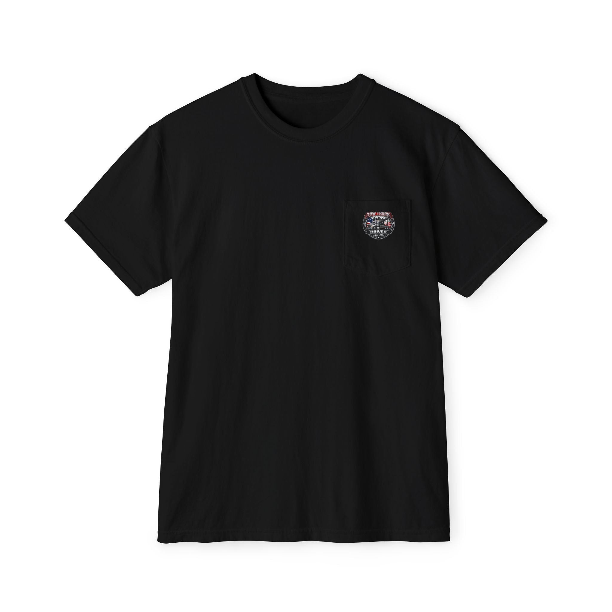 Tow Truck Driver Unisex Garment-Dyed Pocket T-Shirt