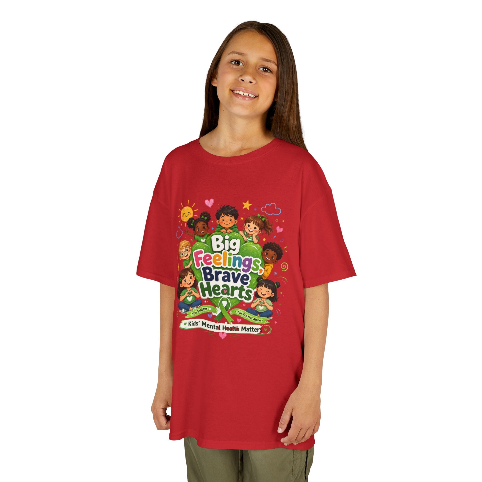 Brave Hearts Mental Health Kids Heavy Cotton™ Tee
