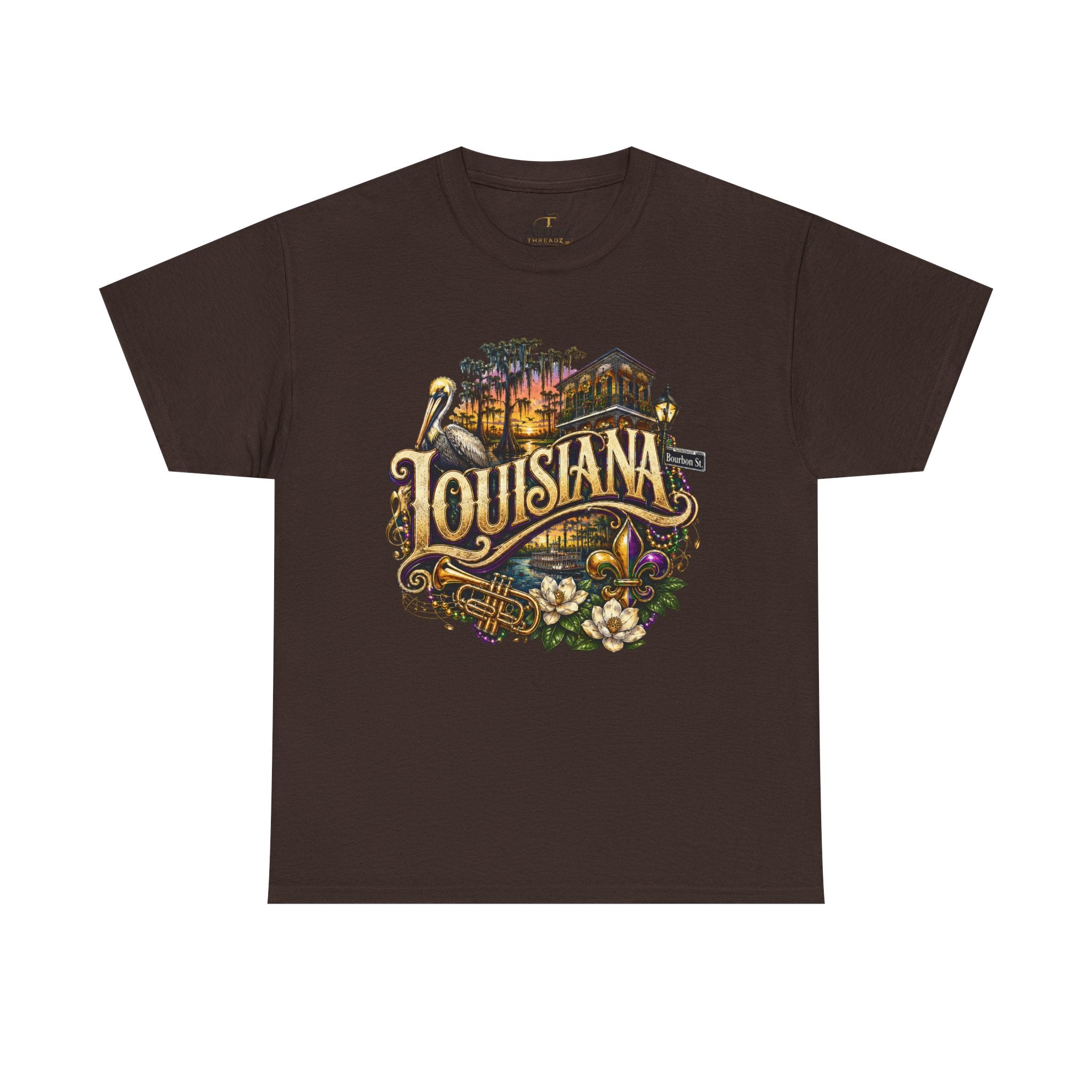 Unisex Heavy Cotton Tee 🎷 Louisiana – Jazz, Culture and Southern Soul 🎷