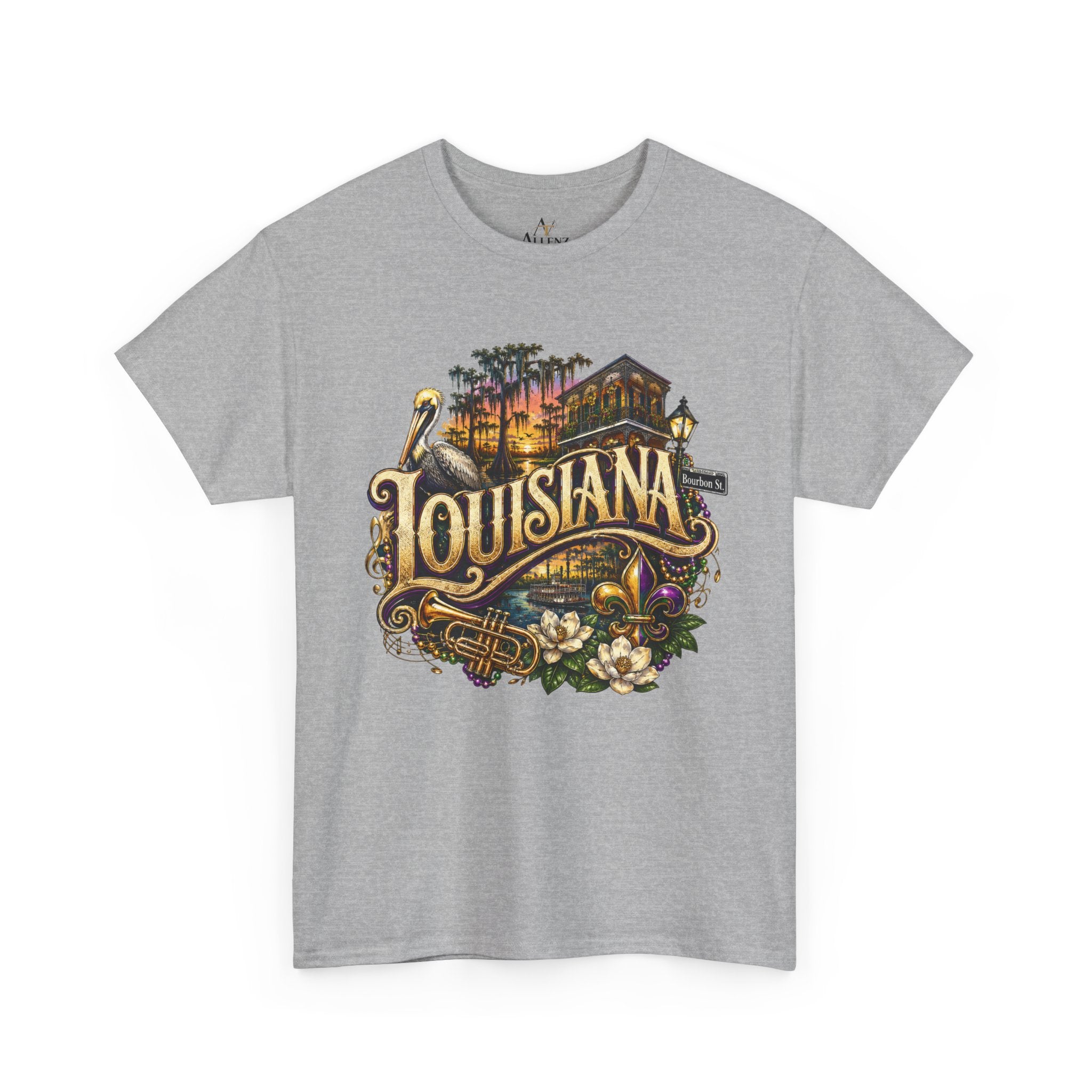 Unisex Heavy Cotton Tee 🎷 Louisiana – Jazz, Culture and Southern Soul 🎷