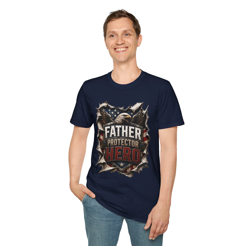Father Protector Hero Unisex Softstyle T-Shirt