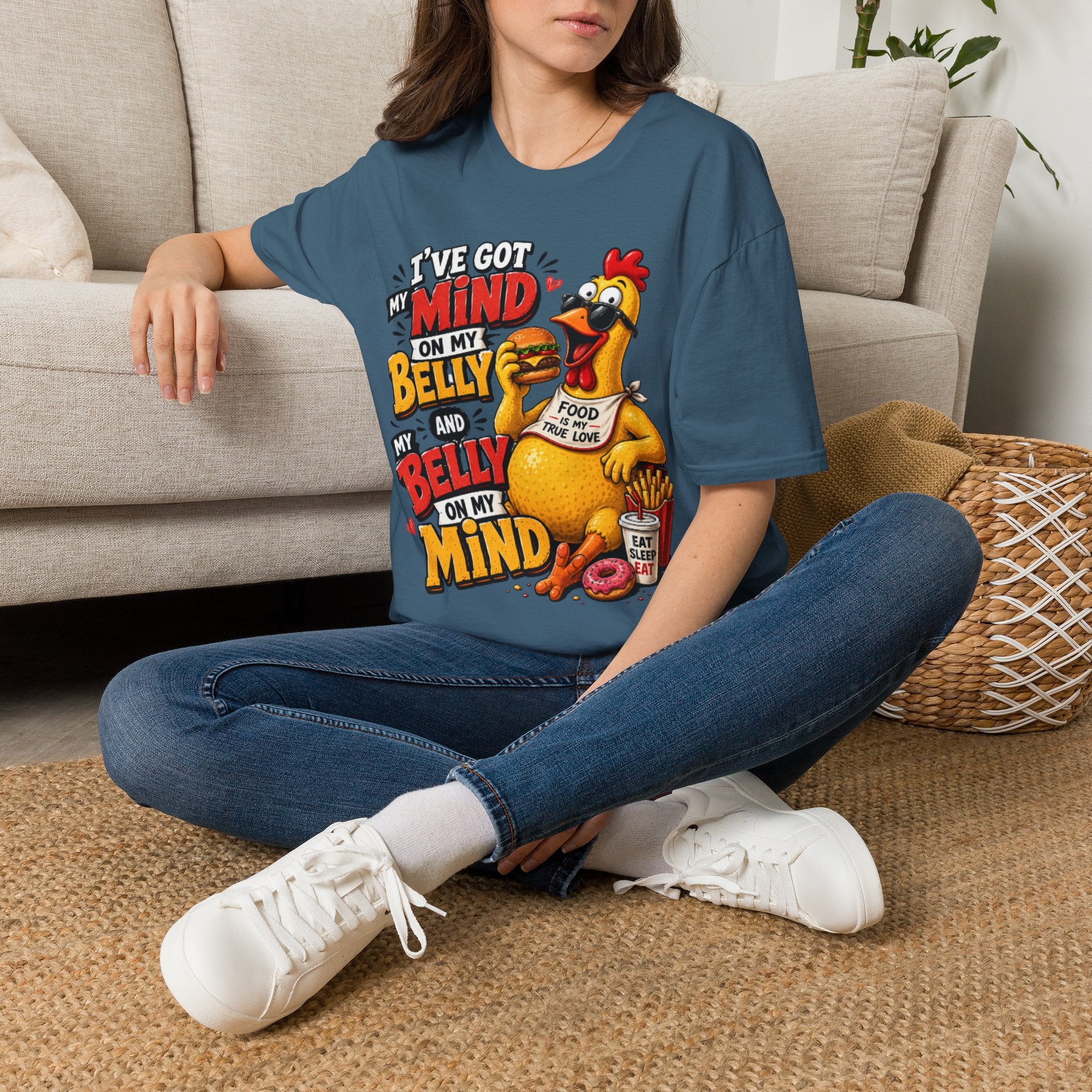 I've Got my Mind on My Belly Unisex Softstyle T-Shirt