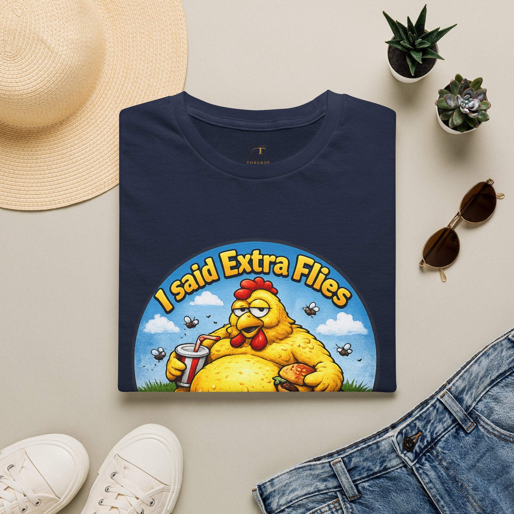 🍔 “I Said Extra Flies, Not Exercise!” 🍔