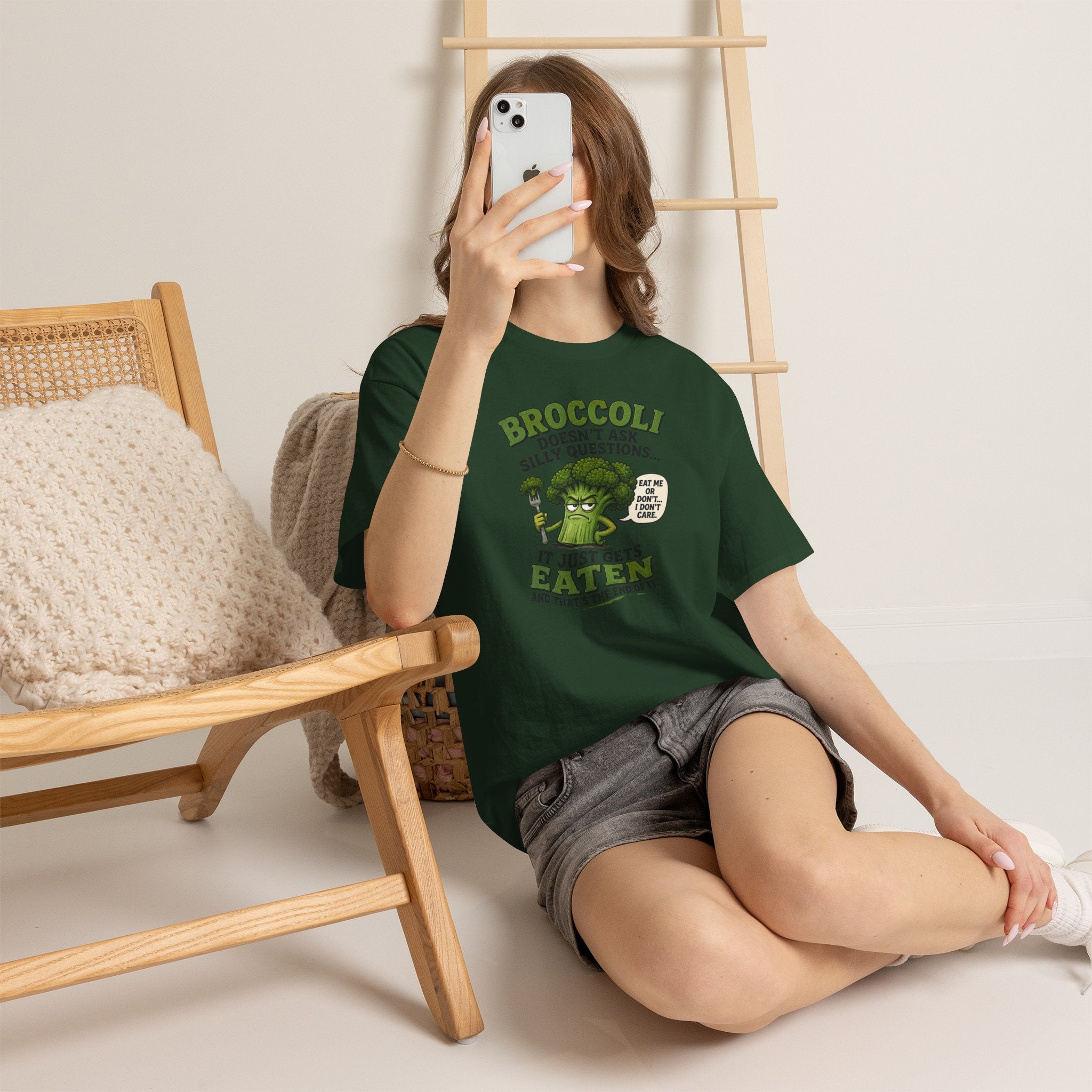 Broccoli head Unisex Heavy Cotton Tee