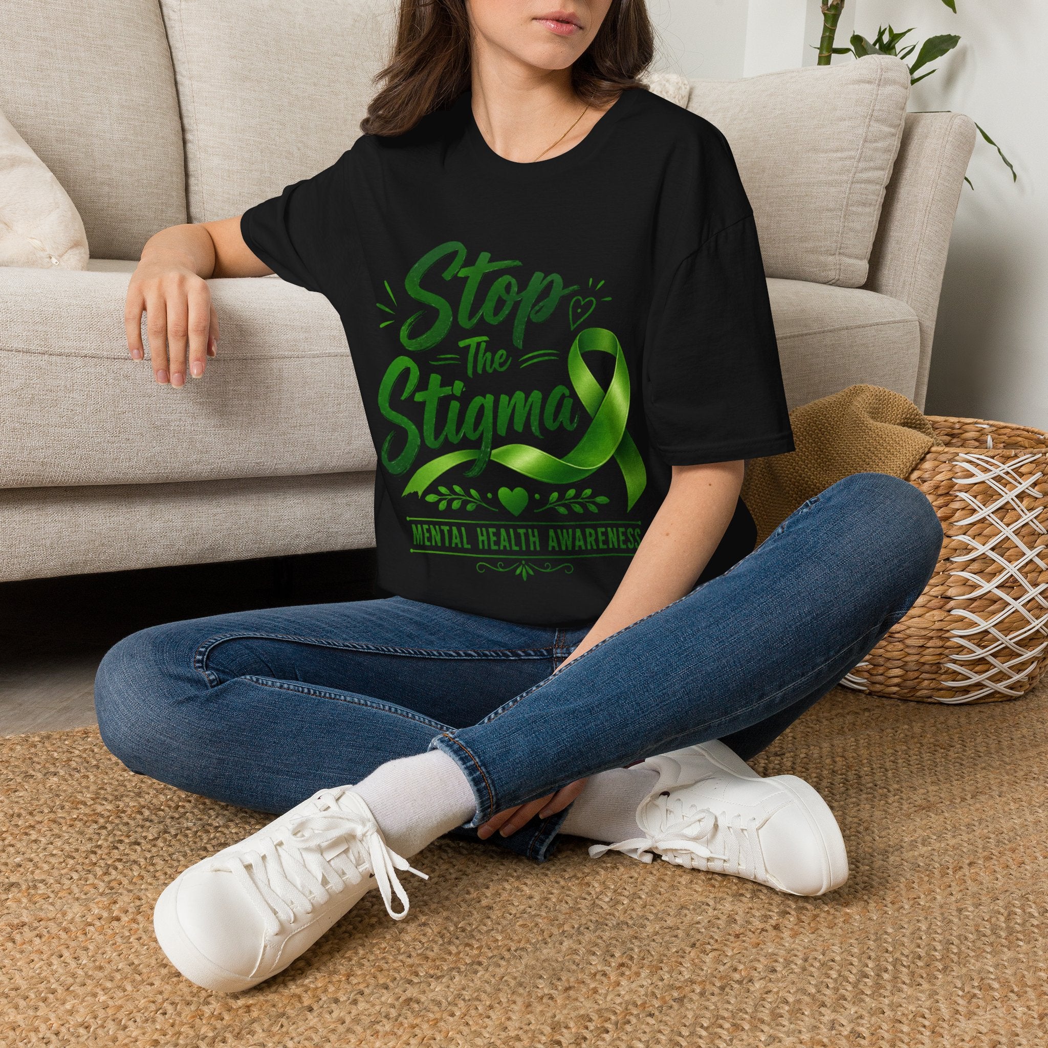 Stop The Stigma Mental Health Unisex Softstyle T-Shirt