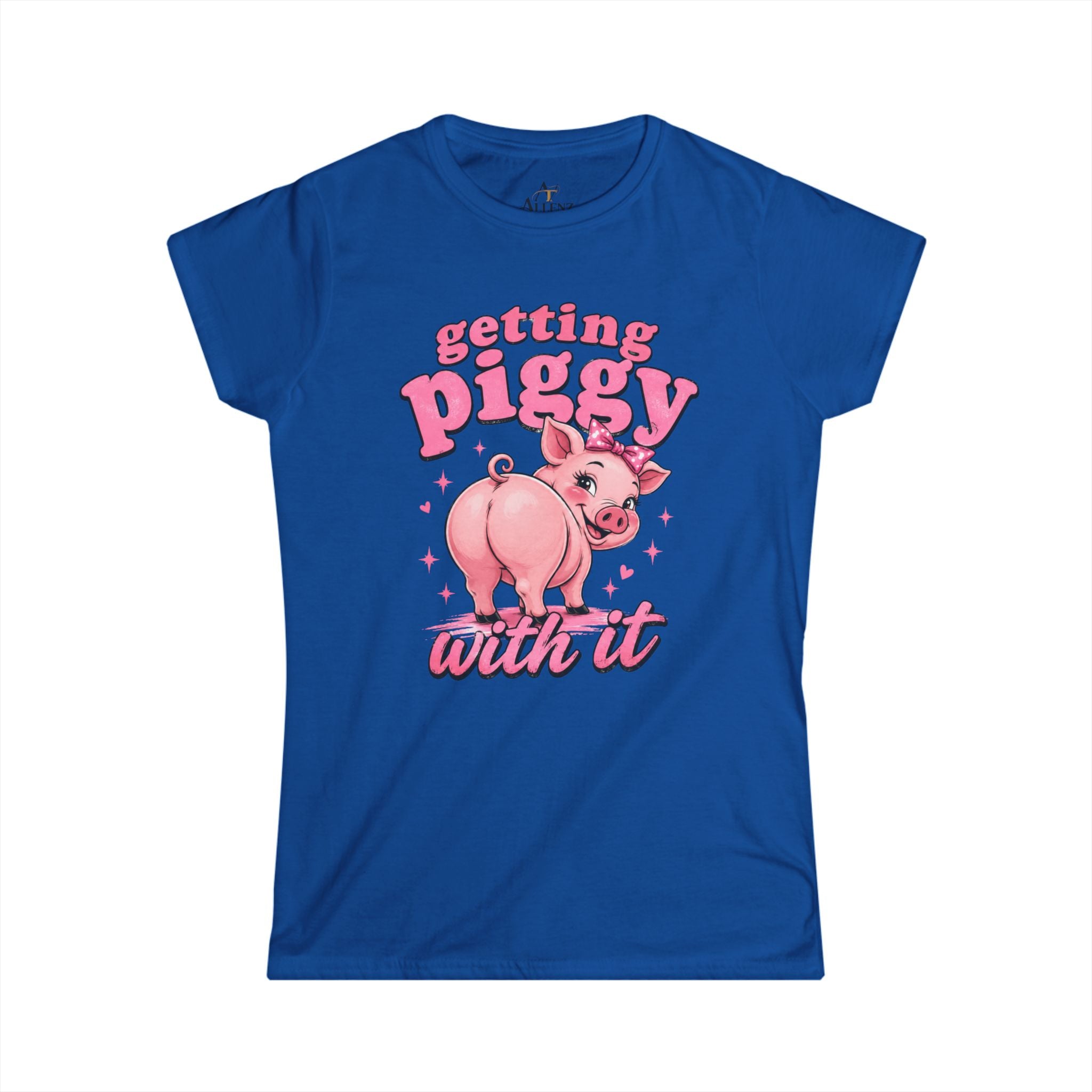 Women's Softstyle Tee   (Getting Piggy with it)