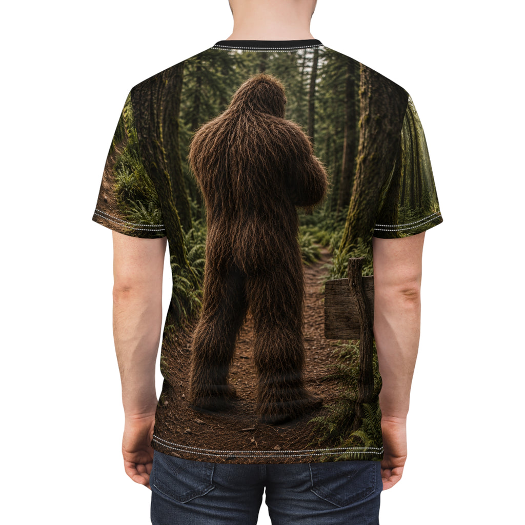 Unisex Cut & Sew Tee (AOP)  Grumpy Sasquatch