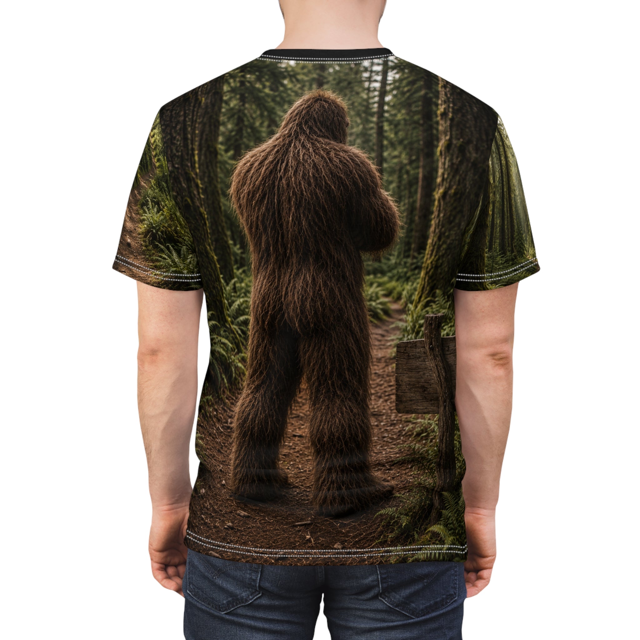Unisex Cut & Sew Tee (AOP)  Grumpy Sasquatch