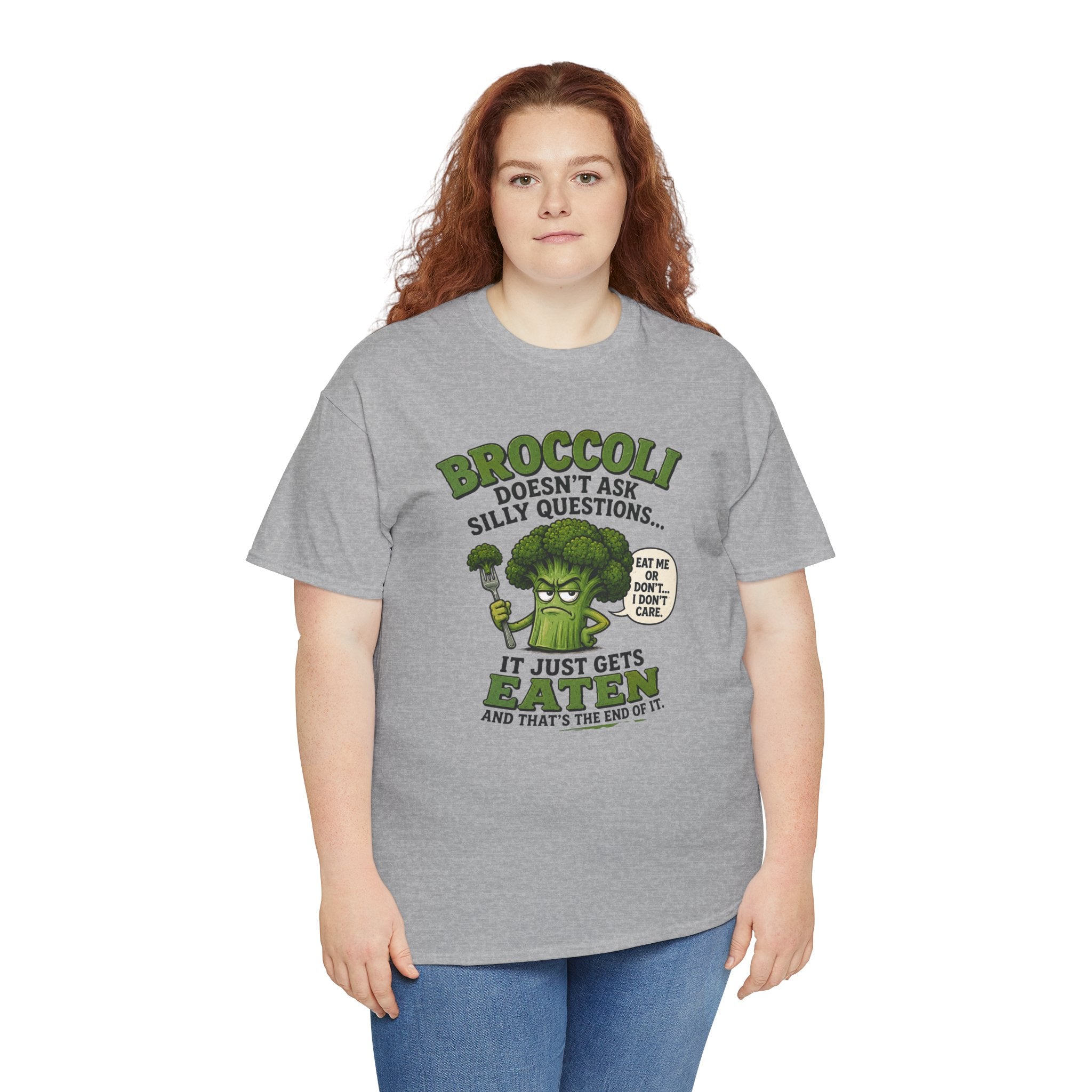 Broccoli head Unisex Heavy Cotton Tee