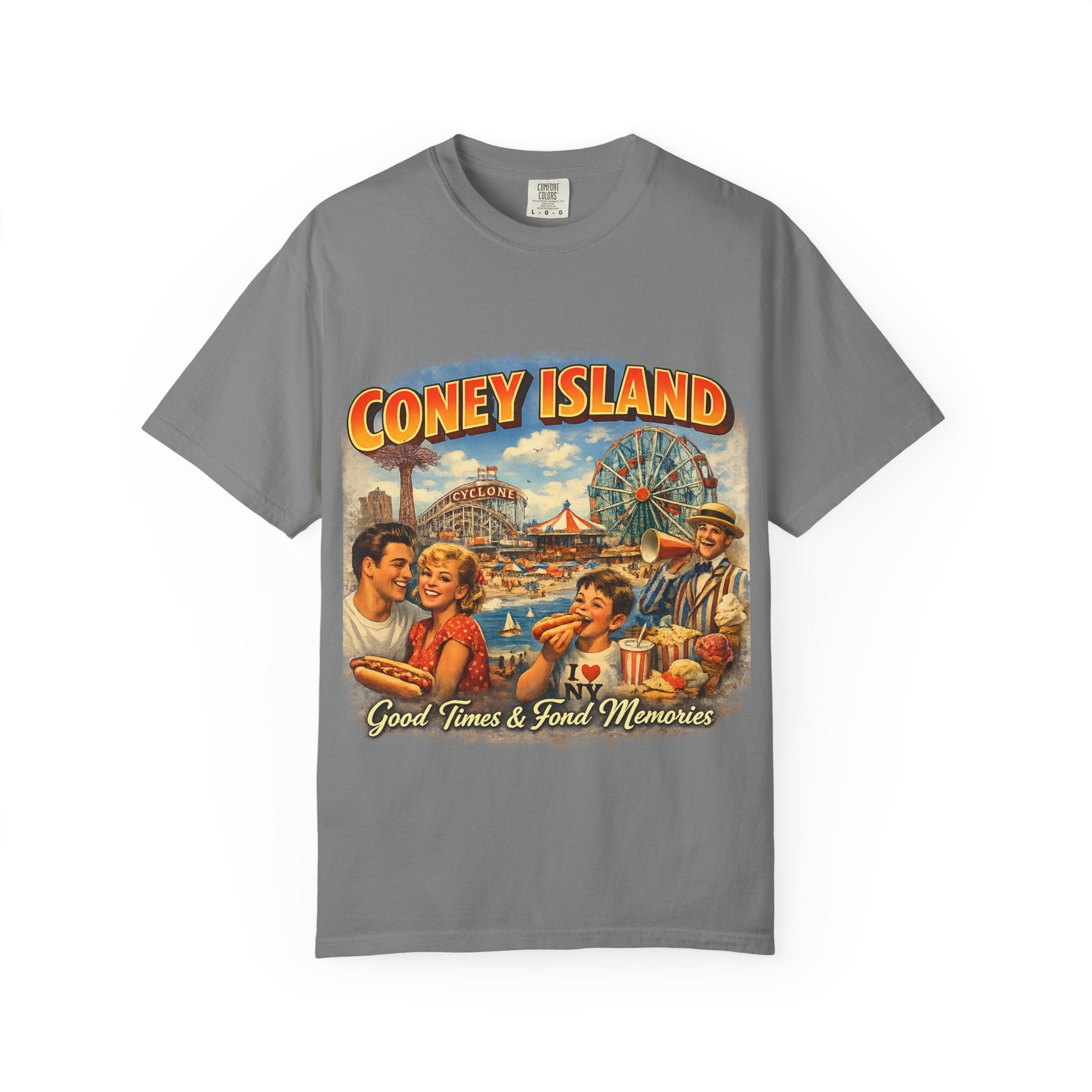 Coney Island Retro Graphic T-Shirt — "Good Times & Fond Memories"