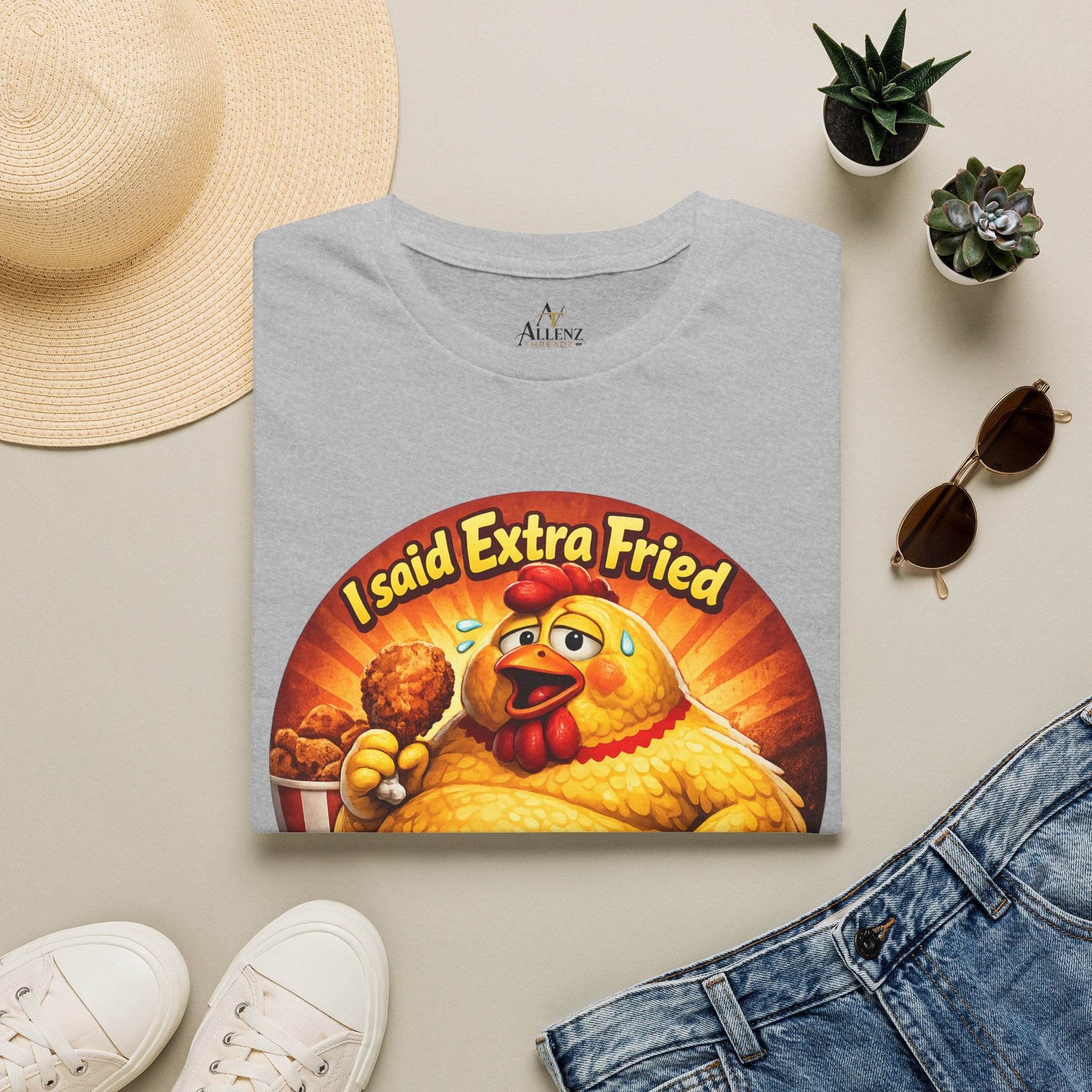 🍗 “I Said Extra Fried, Not Exercise!” 🍗