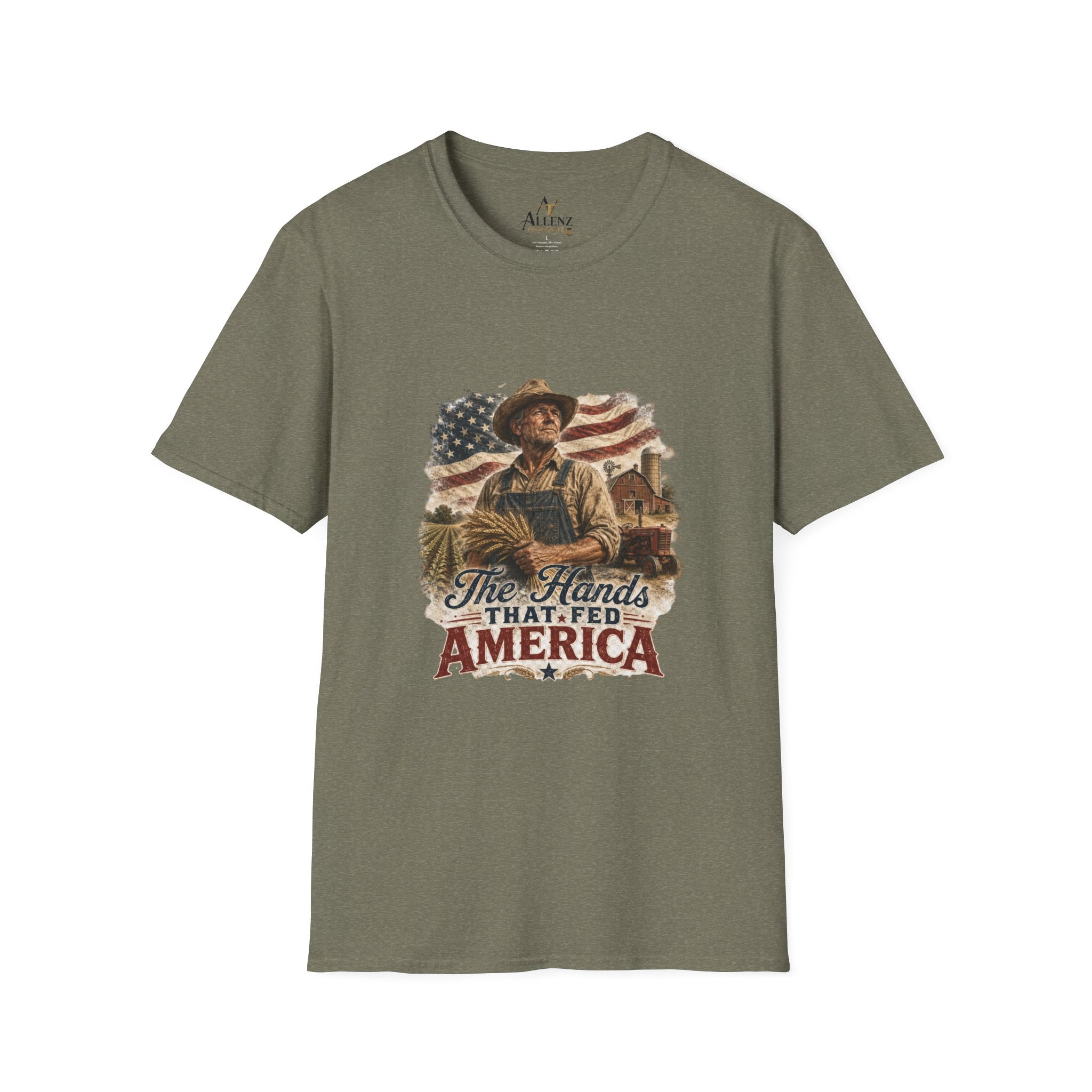 The Hands that fed America Unisex Softstyle T-Shirt
