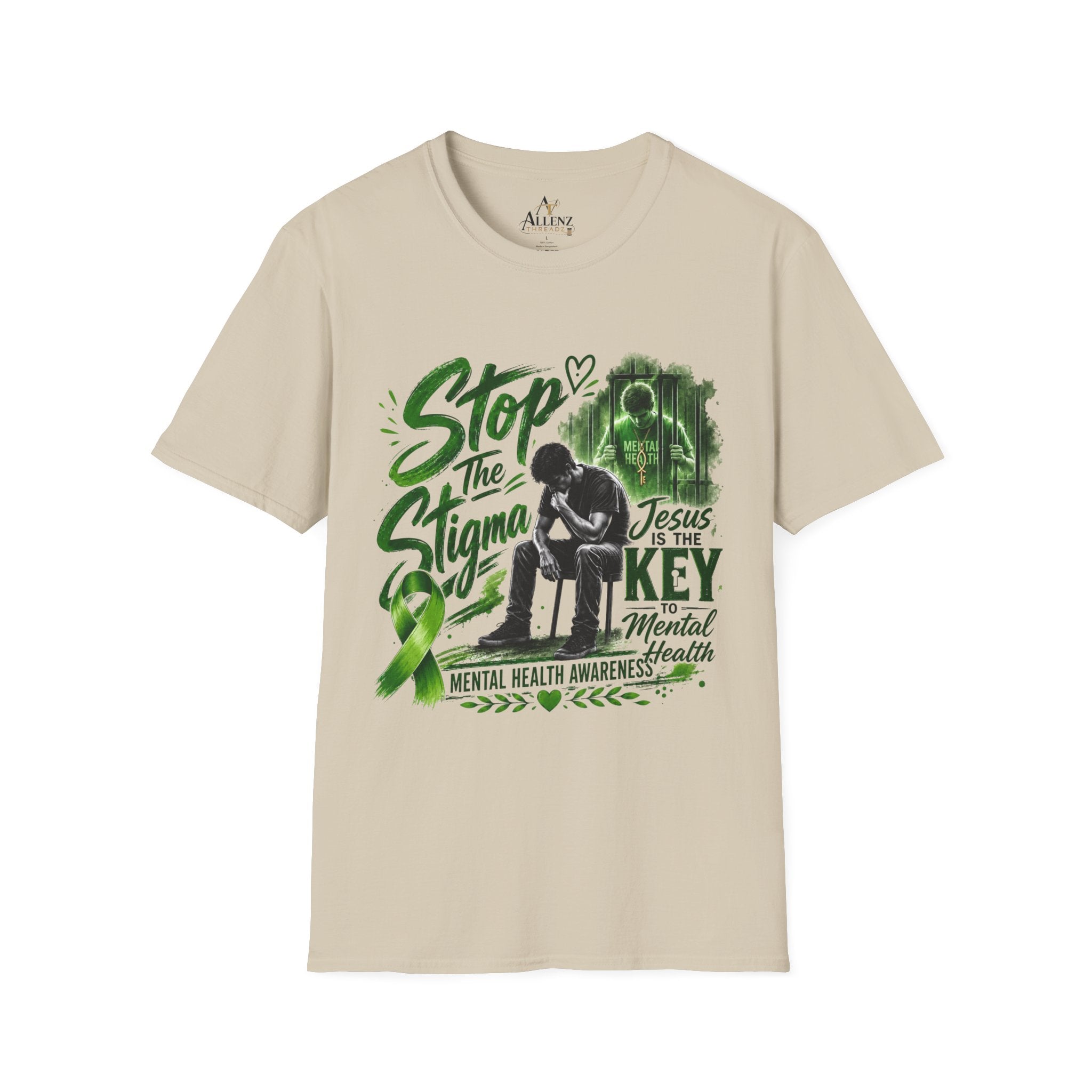 Mental Health Awareness T-Shirt — "Stop the Stigma" Christian Support Tee