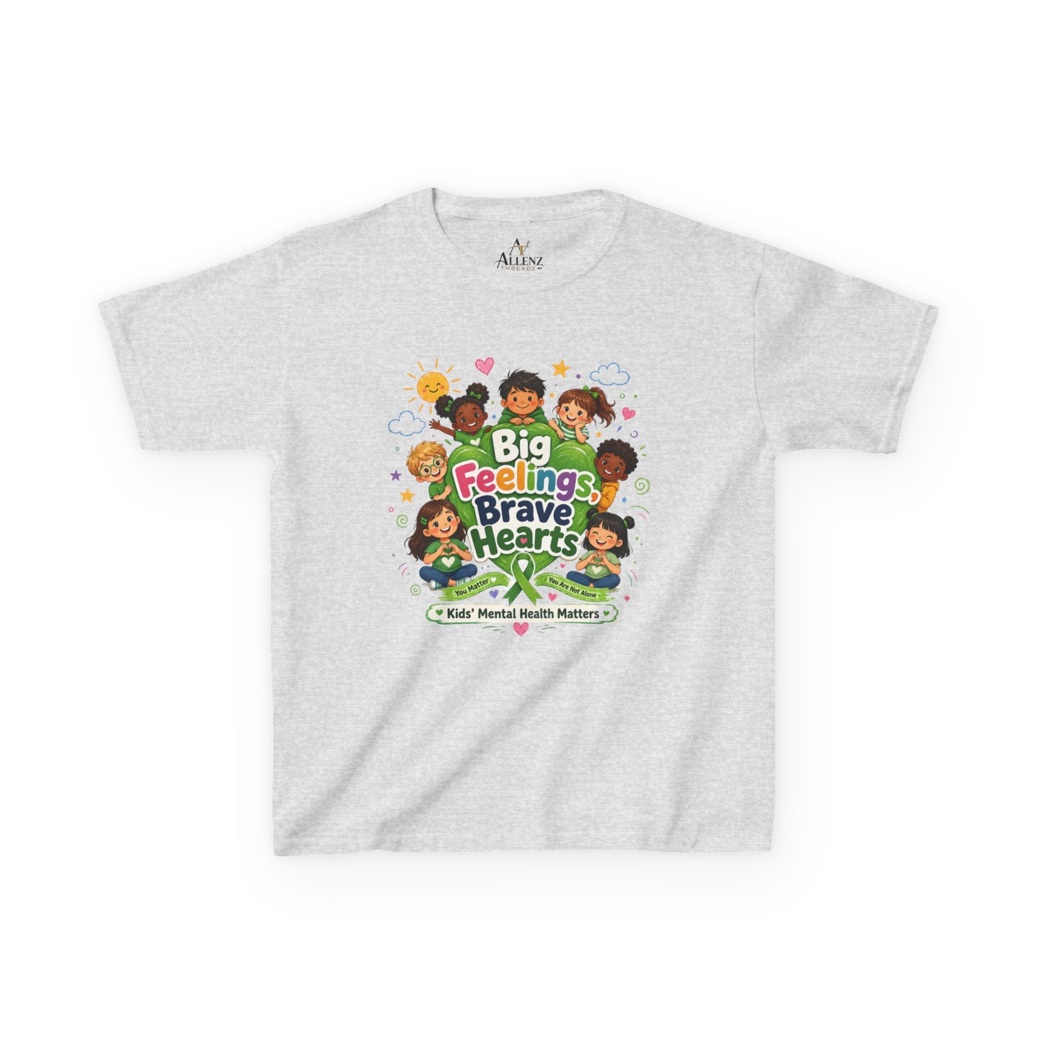 Brave Hearts Mental Health Kids Heavy Cotton™ Tee