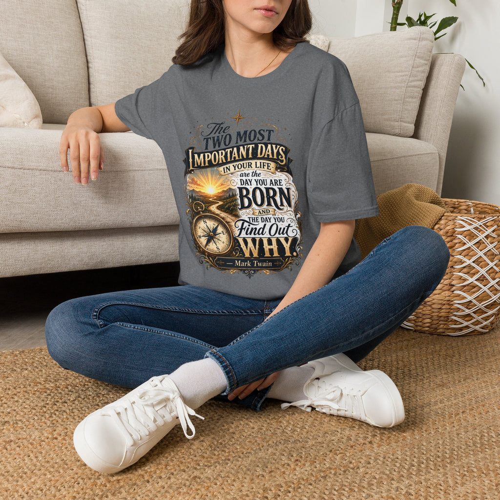 Two Most Important Days Mark Twain Unisex Softstyle T-Shirt