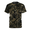 Unisex Cut and Sew Tee (AOP) ARMY