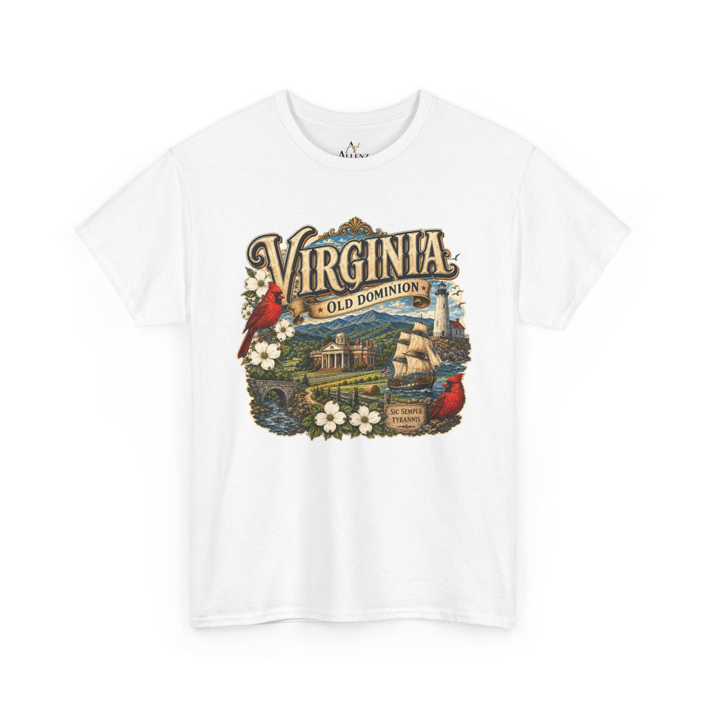 Unisex Heavy Cotton Tee Virginia – Timeless Beauty of the Old Dominion 🚢🕊️