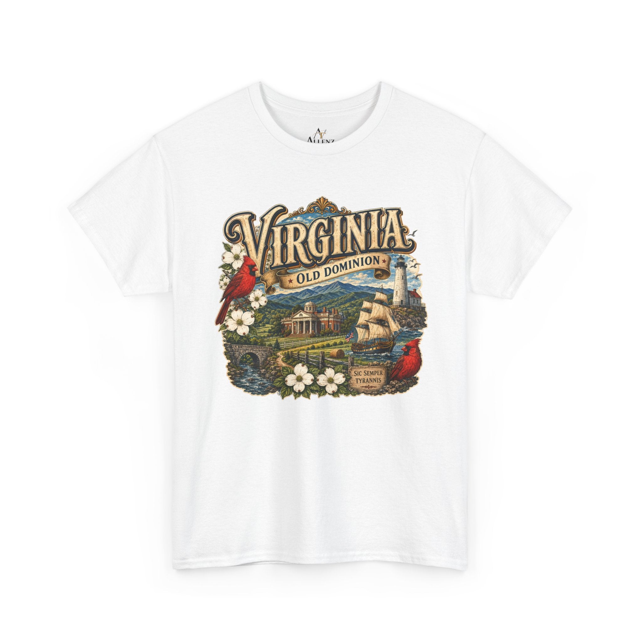 Unisex Heavy Cotton Tee Virginia – Timeless Beauty of the Old Dominion 🚢🕊️