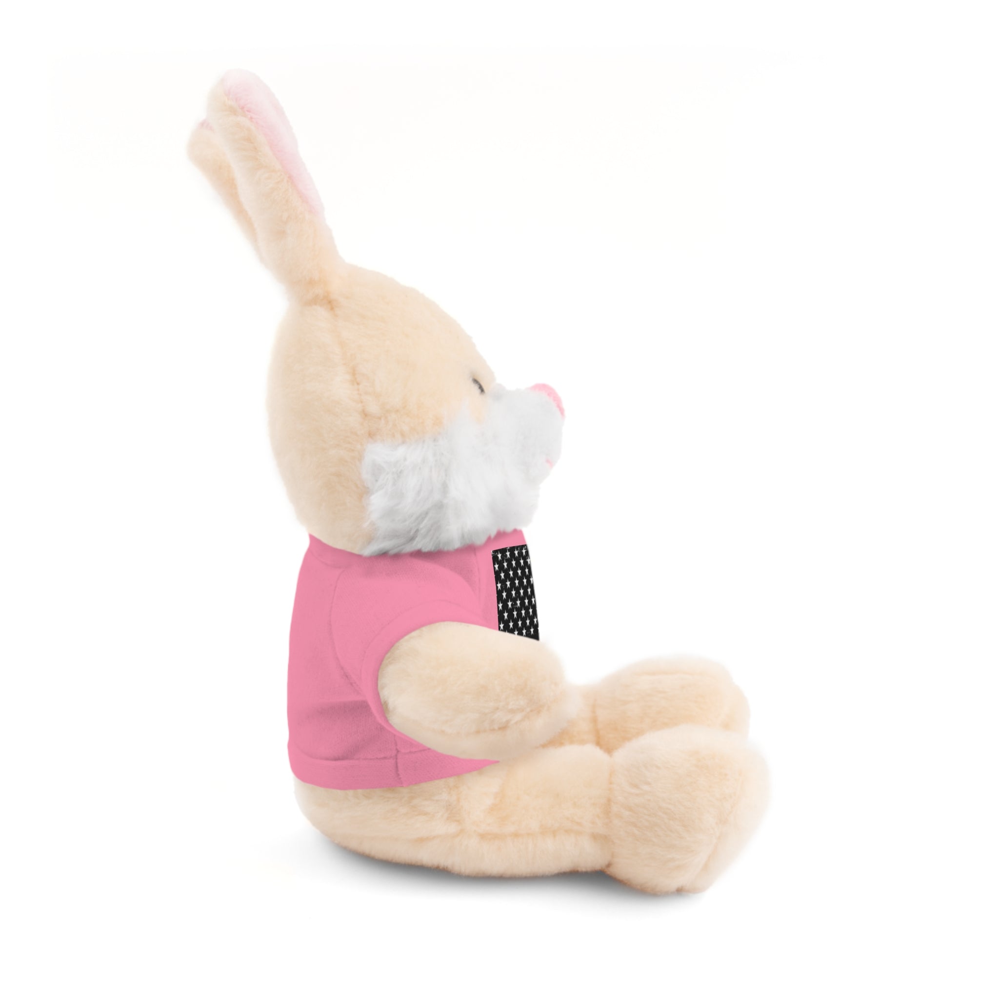 Kids Stuffed Animal with Thin Red line flag Tee