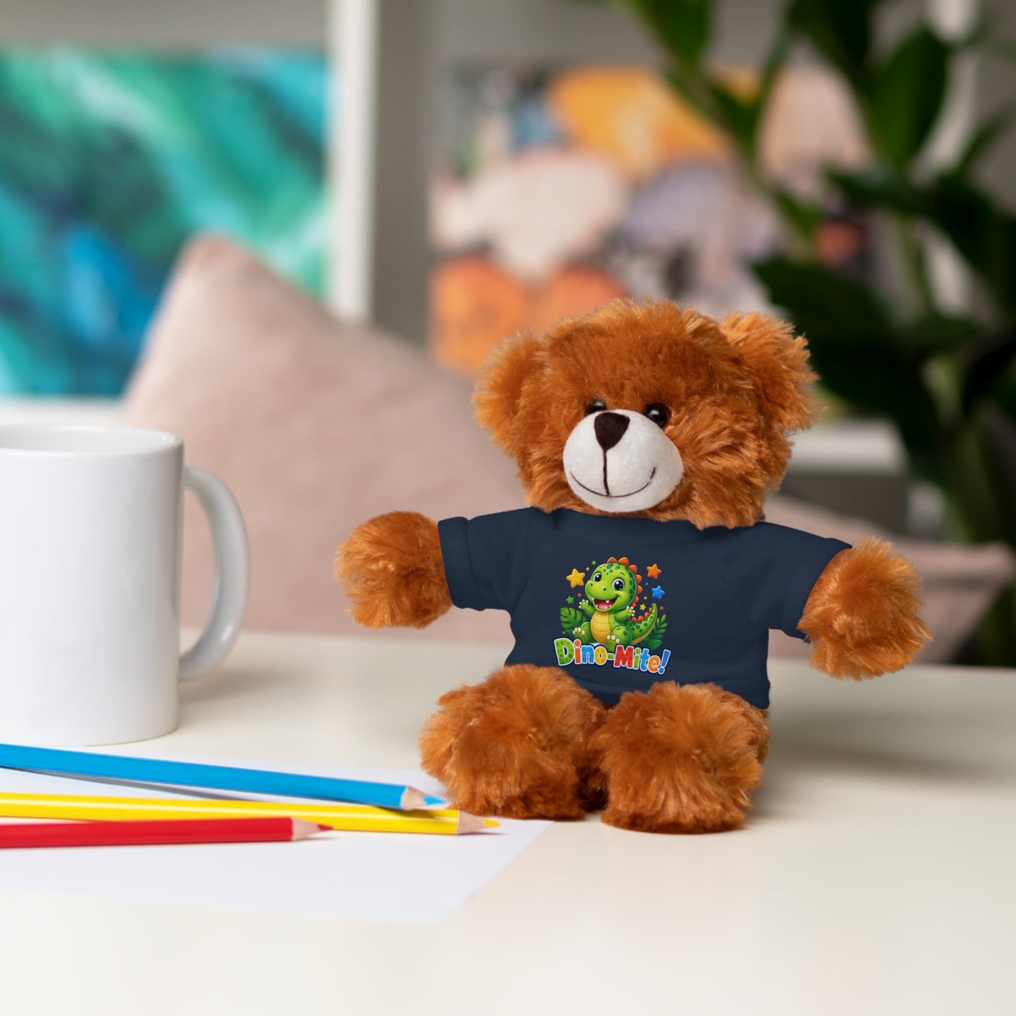 Kids Stuffed Animal with Dino-Mite T-Shirt
