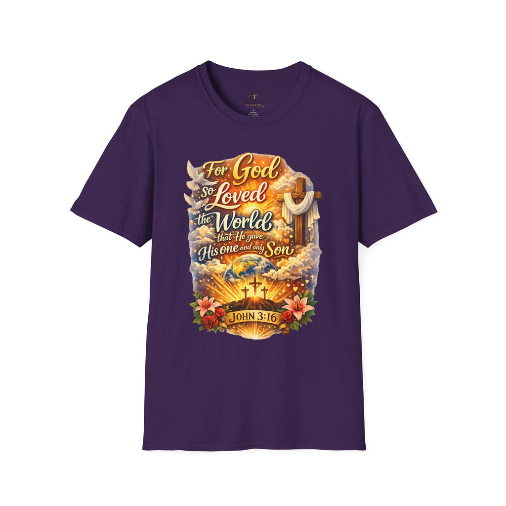 For God So Loved The World Unisex Softstyle T-Shirt