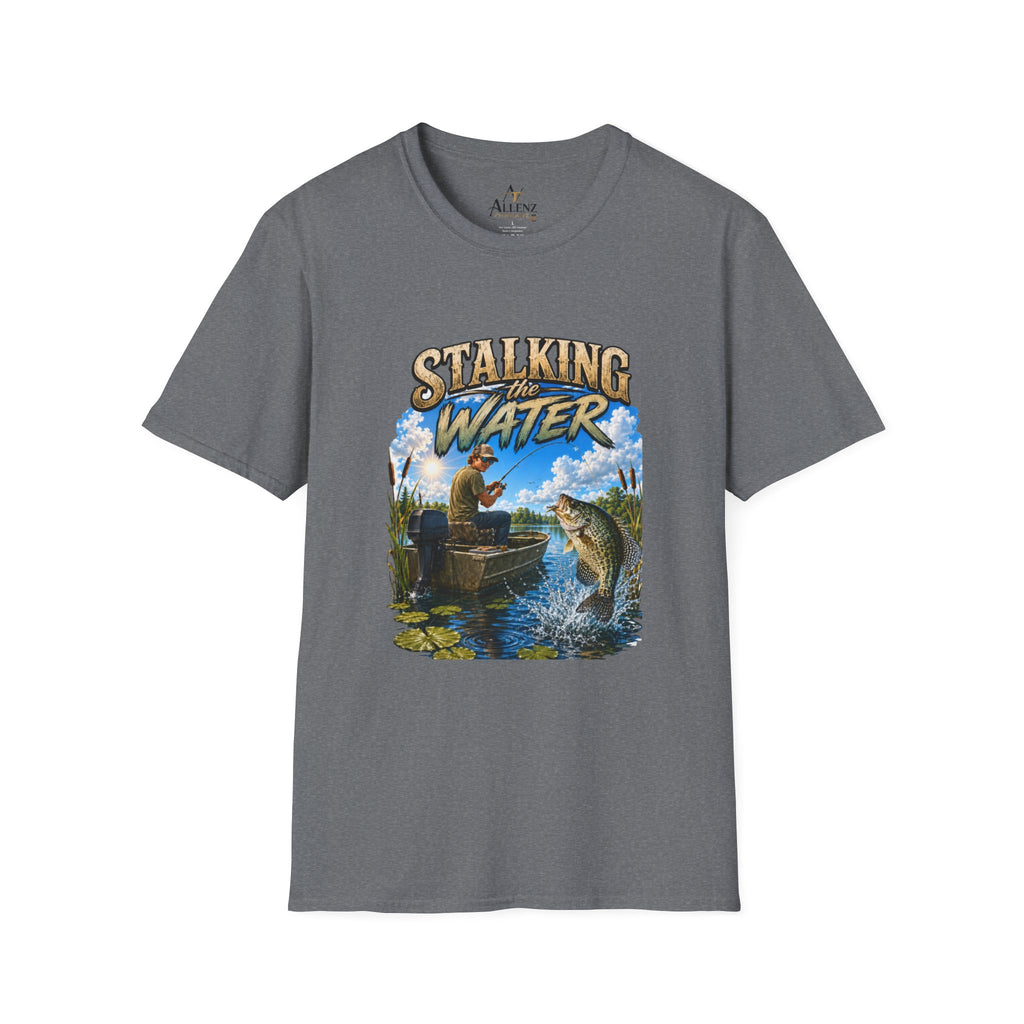 Stalking The Water Fishing Unisex Softstyle T-Shirt